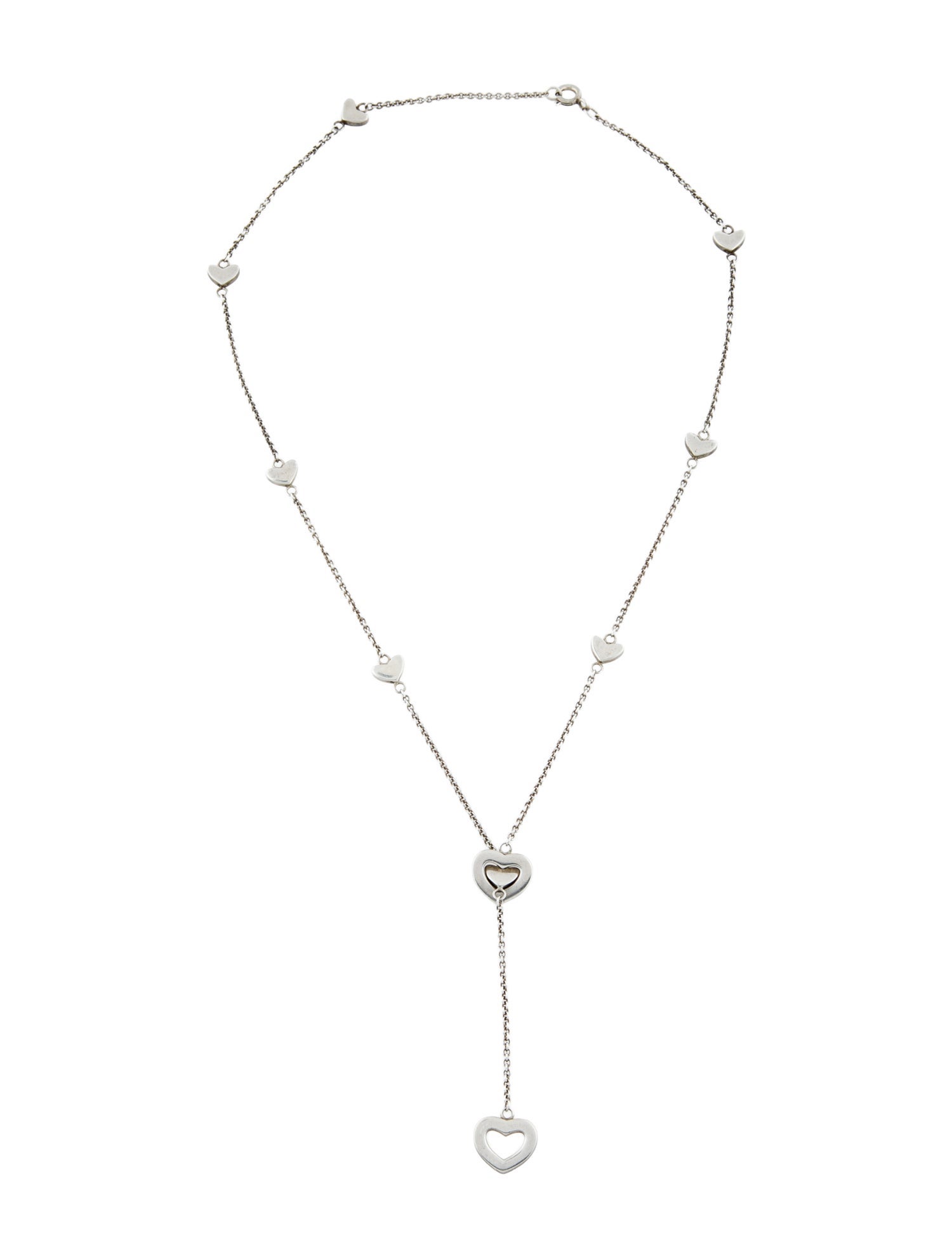 Tiffany & Co. Heart Station Lariat Necklace