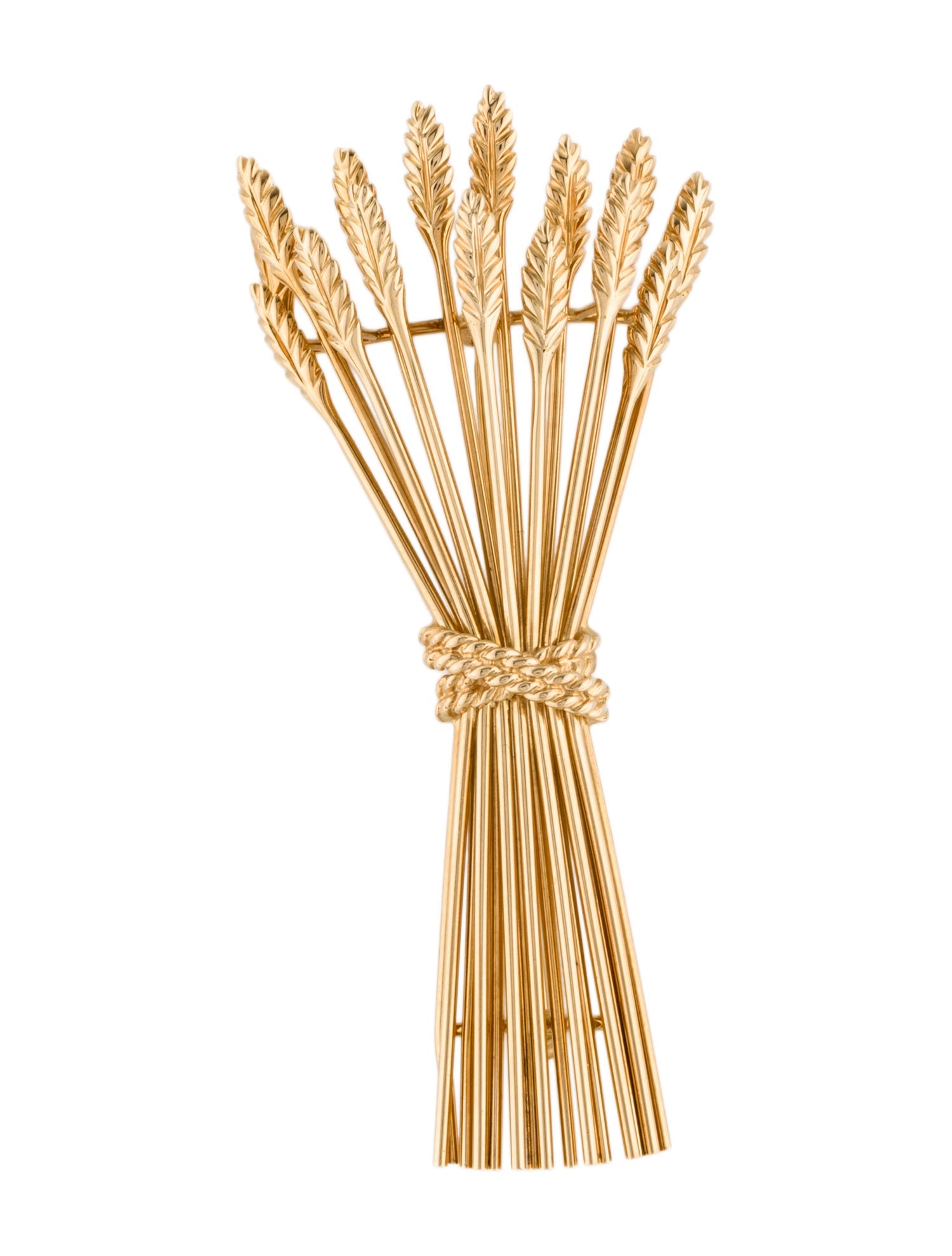 Tiffany & Co. 18K Wheat Sheaf Brooch