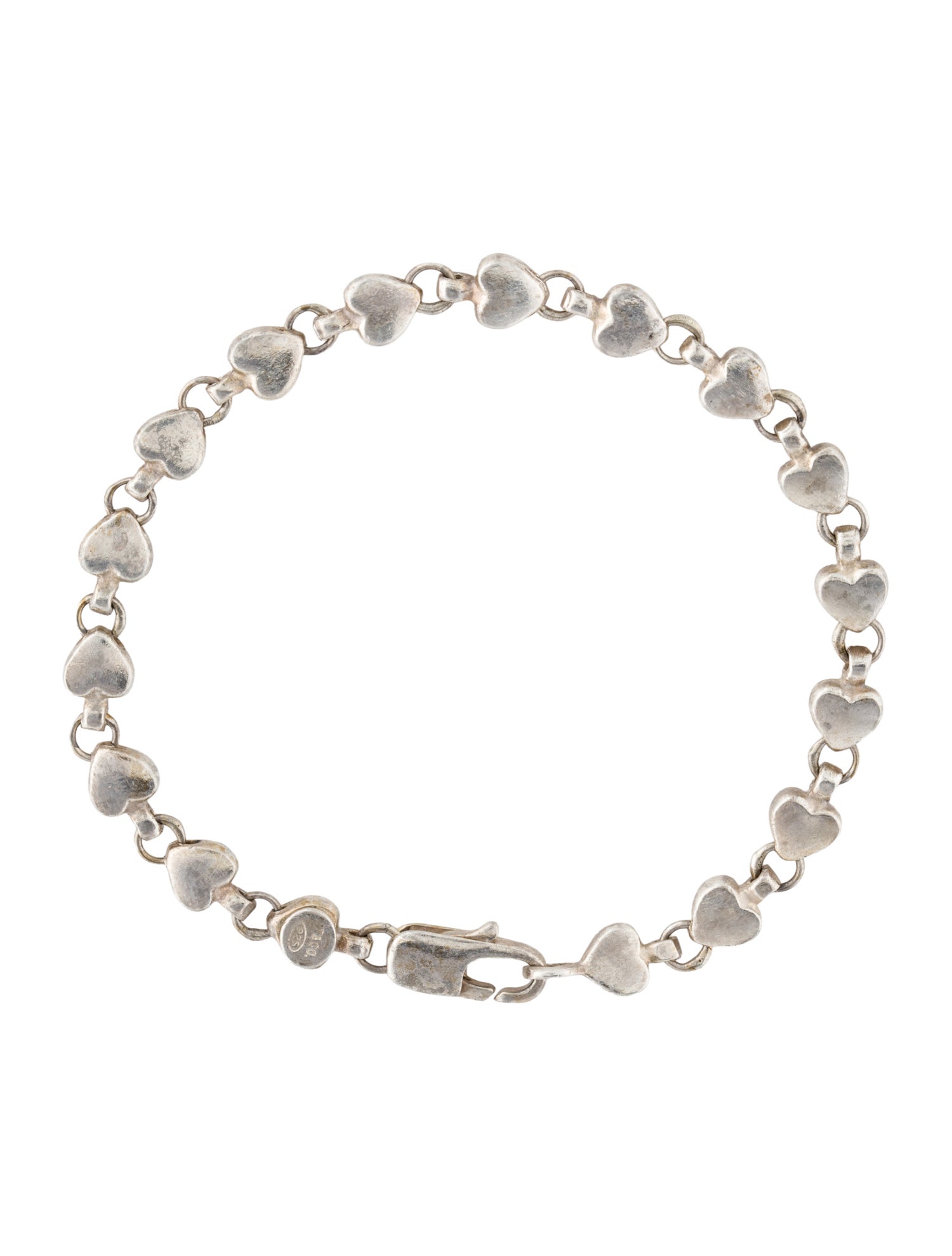 Tiffany & Co. Vintage Heart Link Bracelet