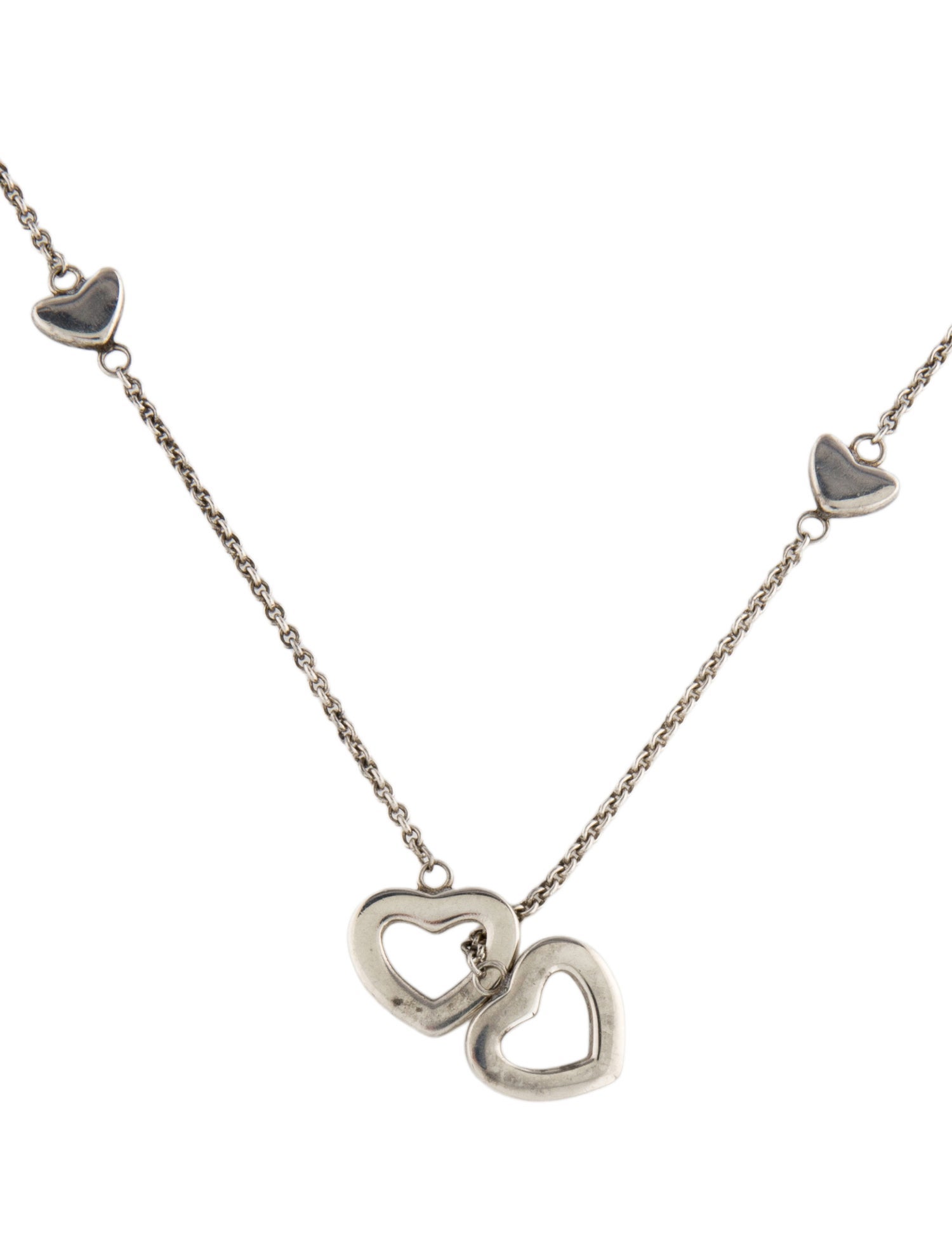 Tiffany & Co. Heart Station Lavalier Necklace