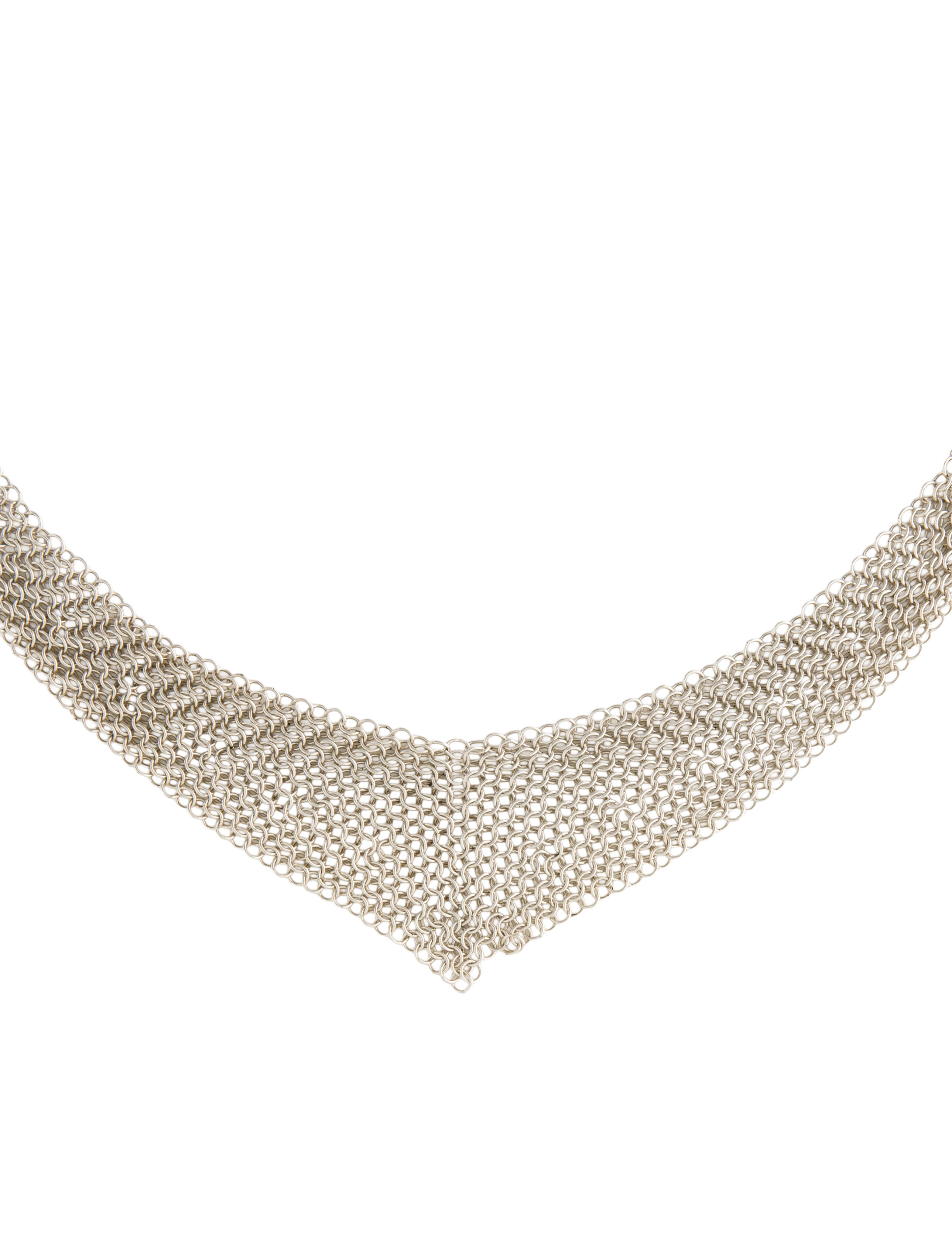 Tiffany & Co. Mesh Bib Necklace
