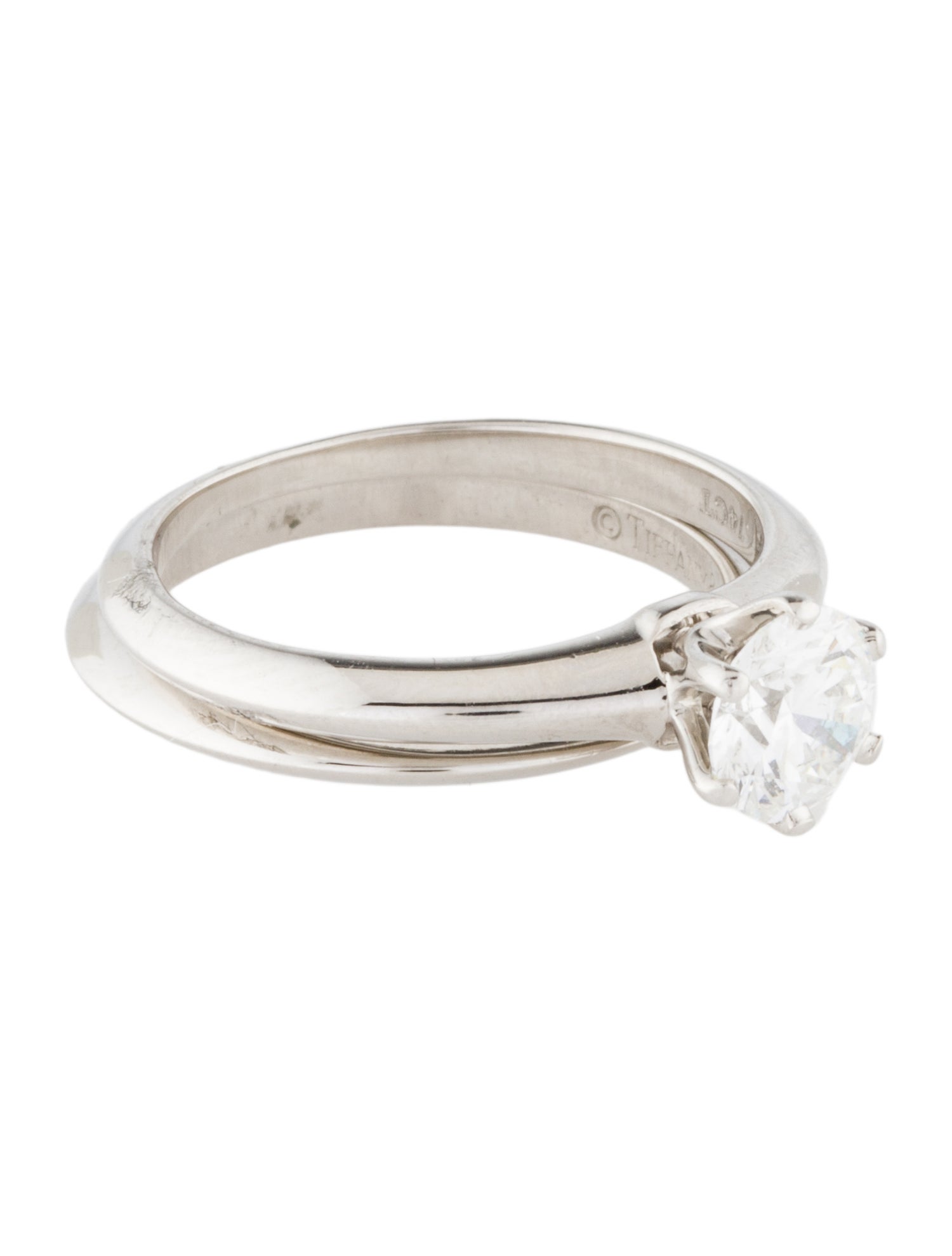 Tiffany & Co. Platinum Diamond Wedding Set