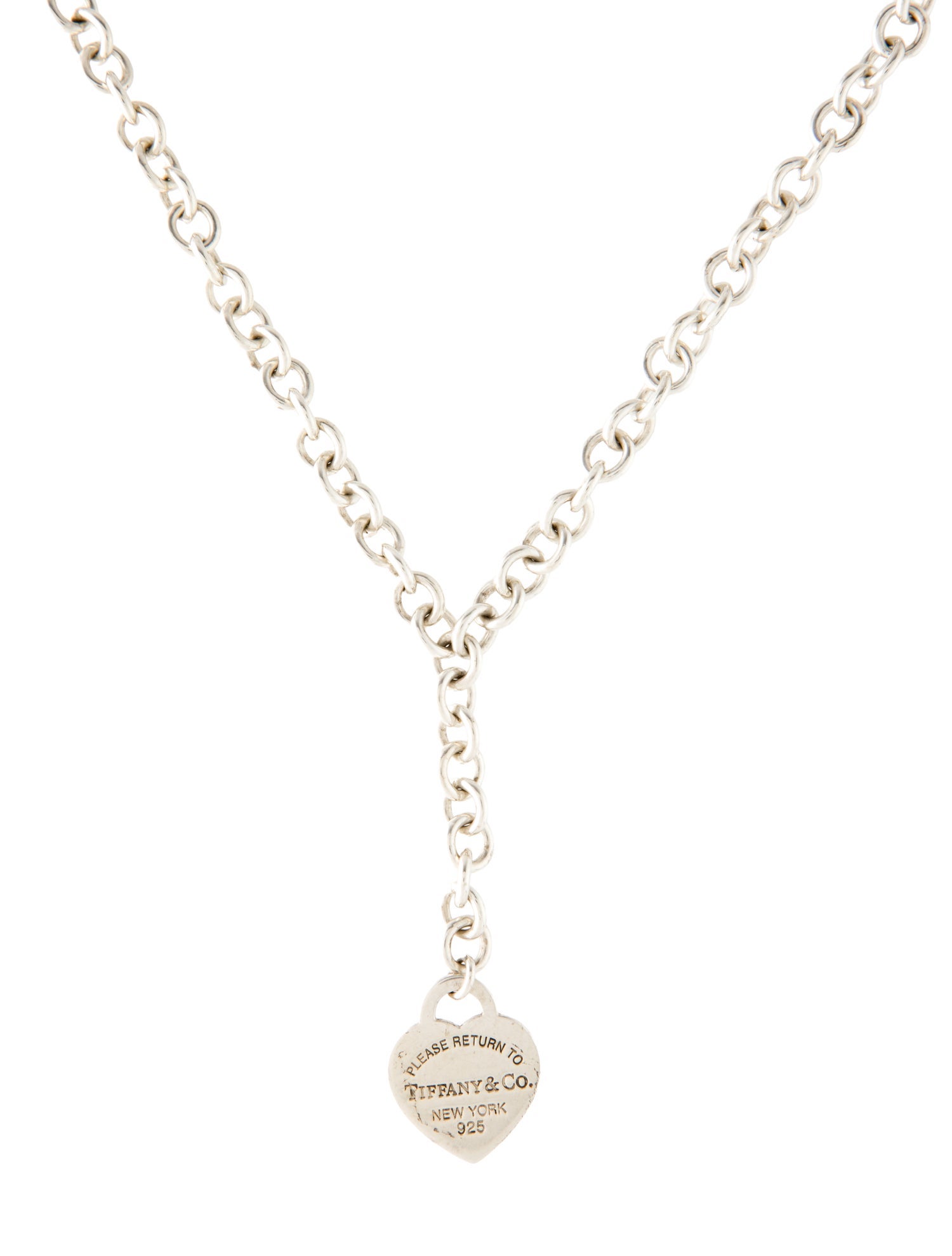 Tiffany & Co. Heart Tag Lariat Necklace
