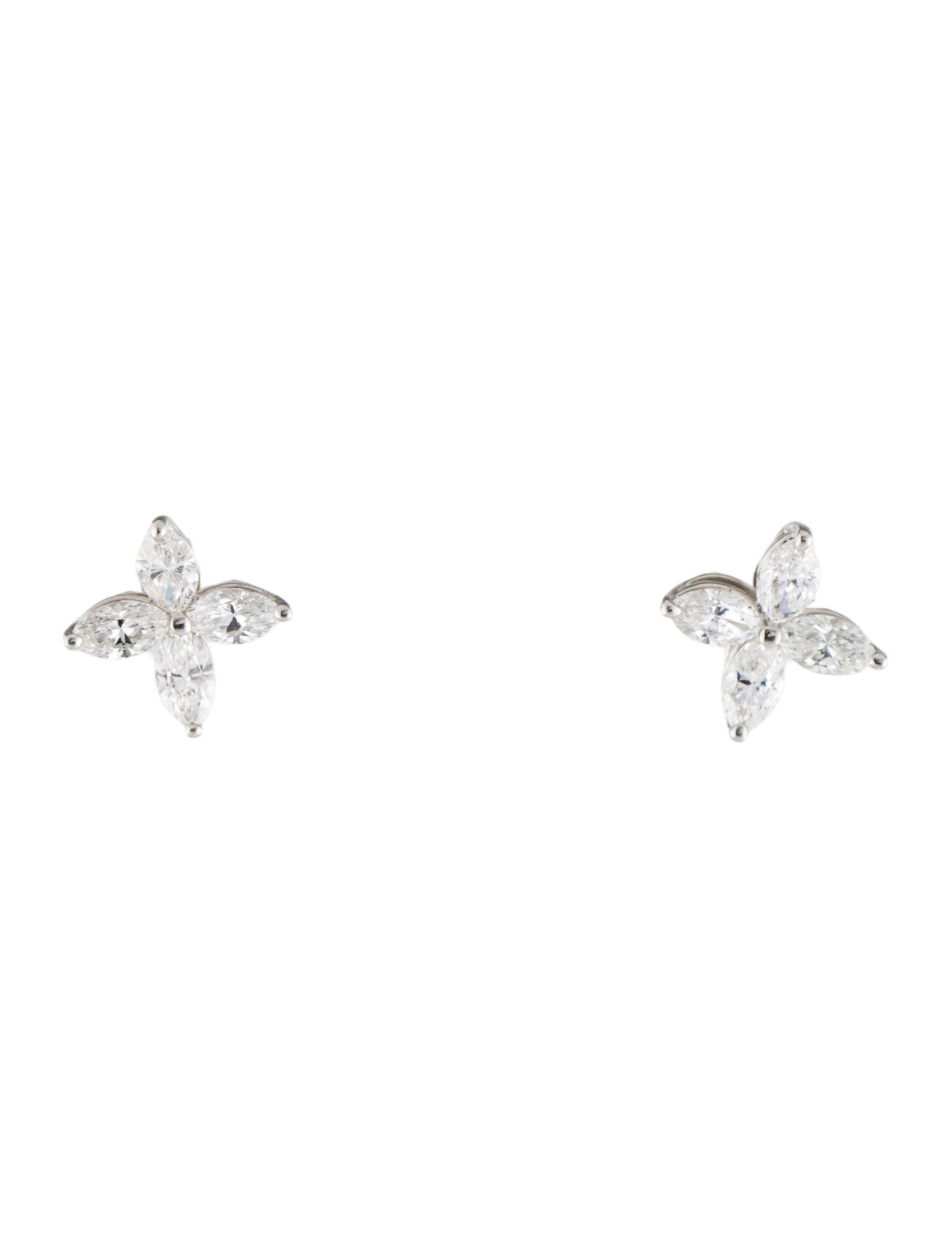 Tiffany & Co. Platinum Victoria Studs