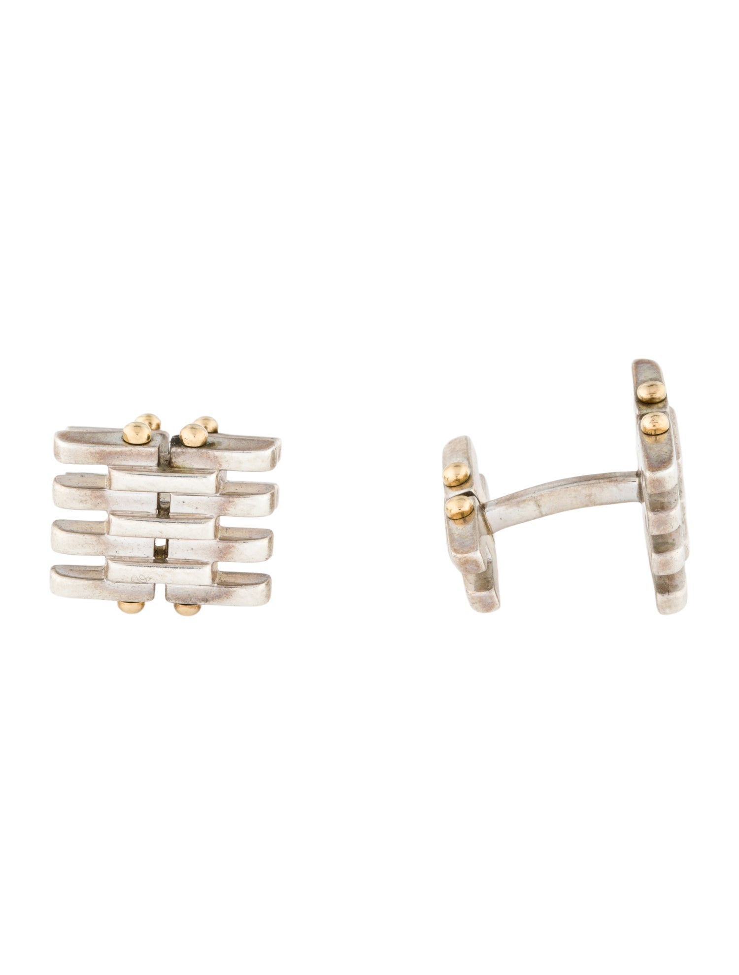Tiffany & Co. Two-Tone Gatelink Cufflinks