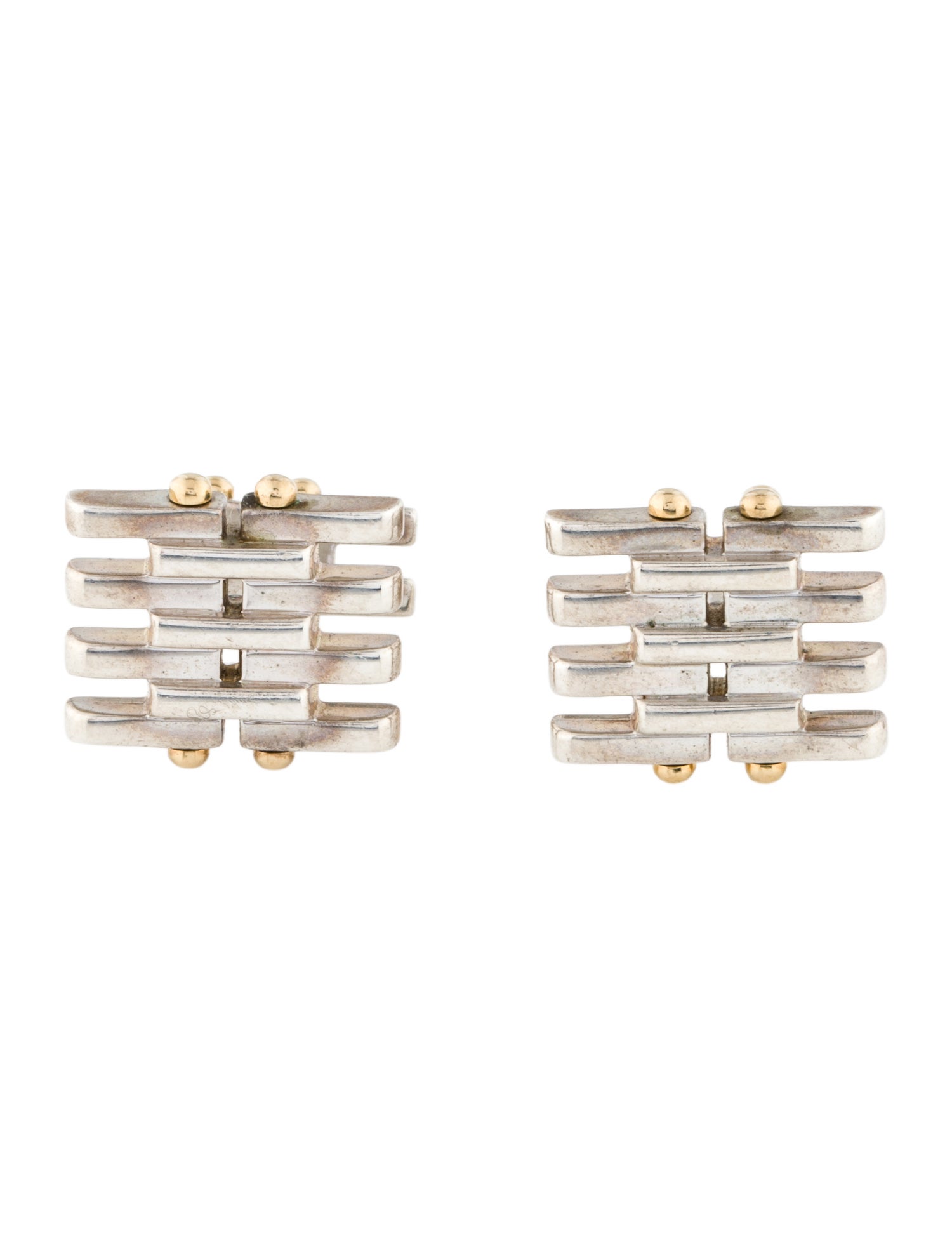 Tiffany & Co. Two-Tone Gatelink Cufflinks
