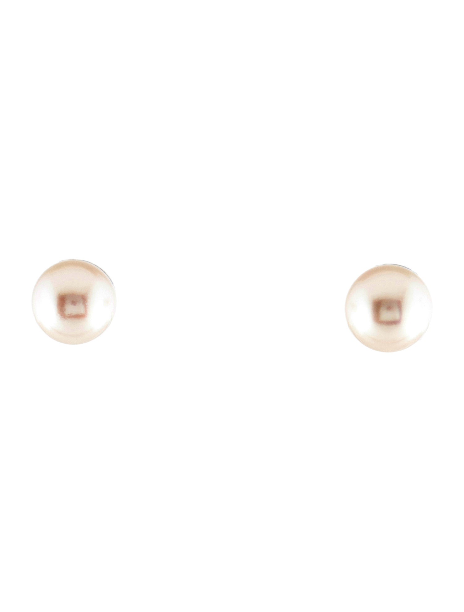 Tiffany & Co. 18K Pearl Signature Stud Earrings