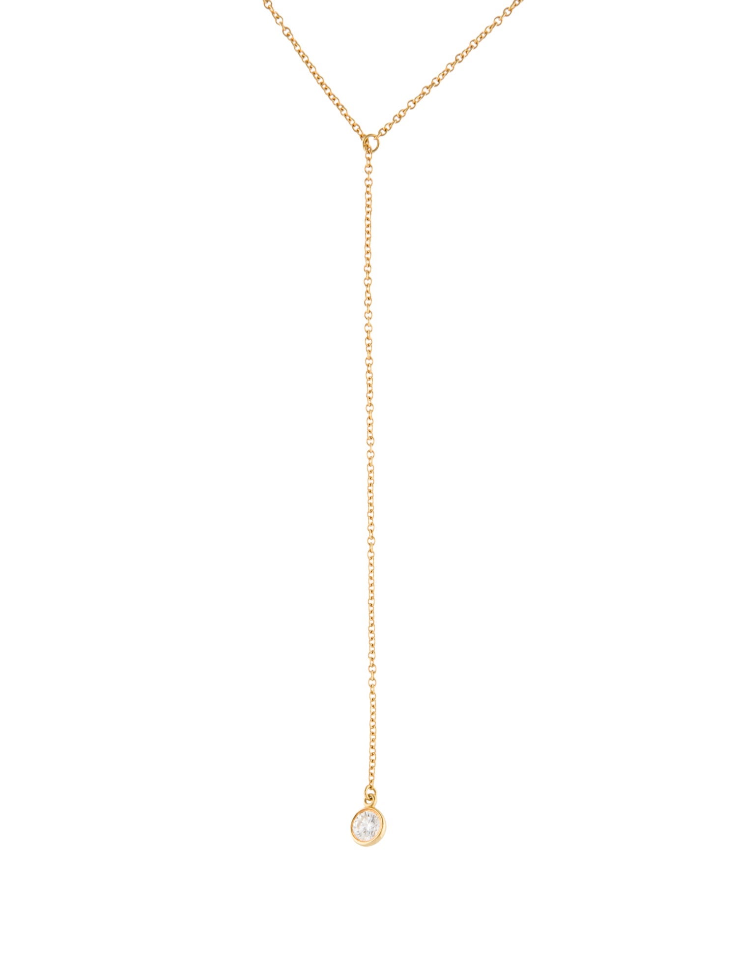 Tiffany & Co. 18K Diamonds by the Yard Lariat Necklace