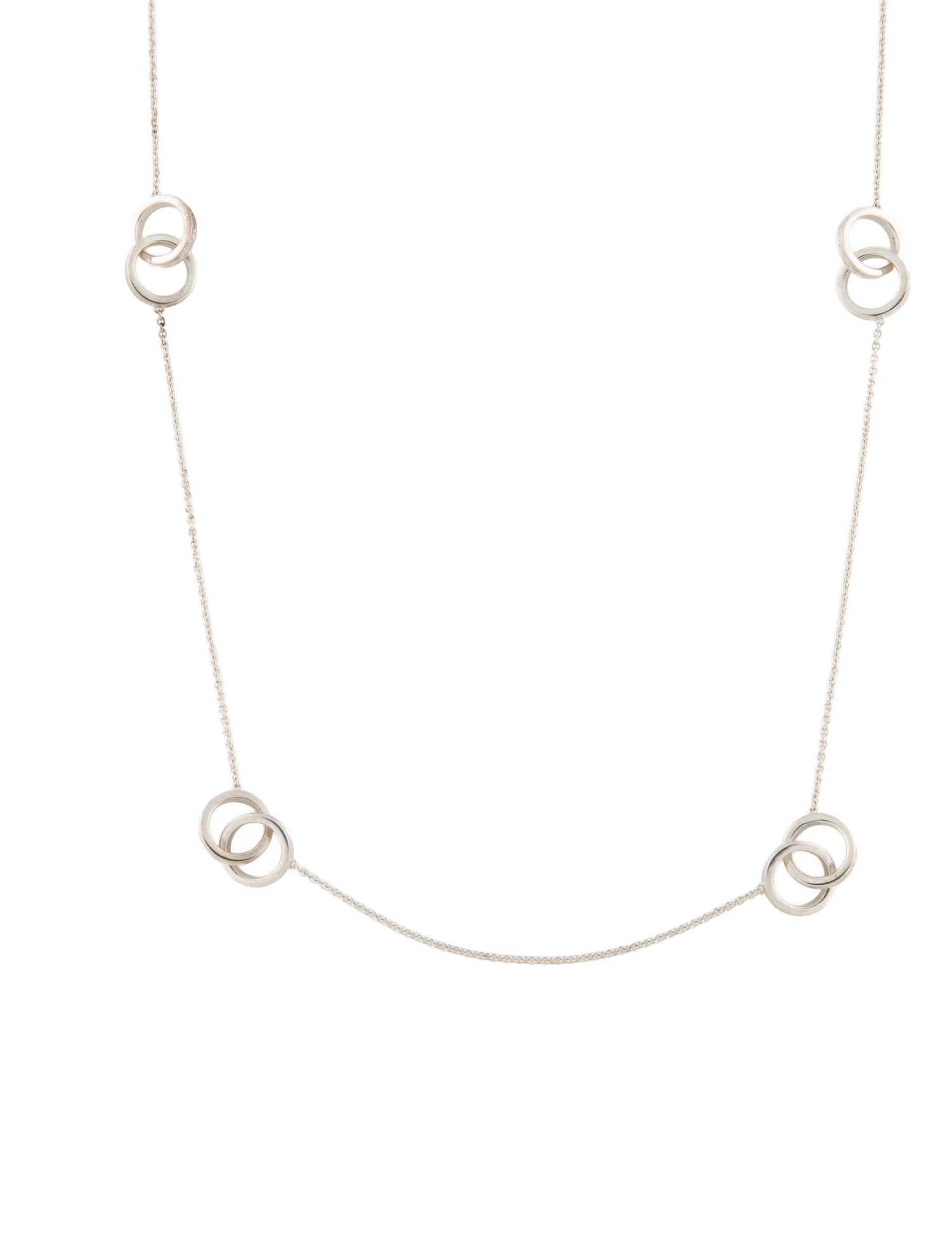 Tiffany & Co. 1837 Interlocking Circles Station Necklace