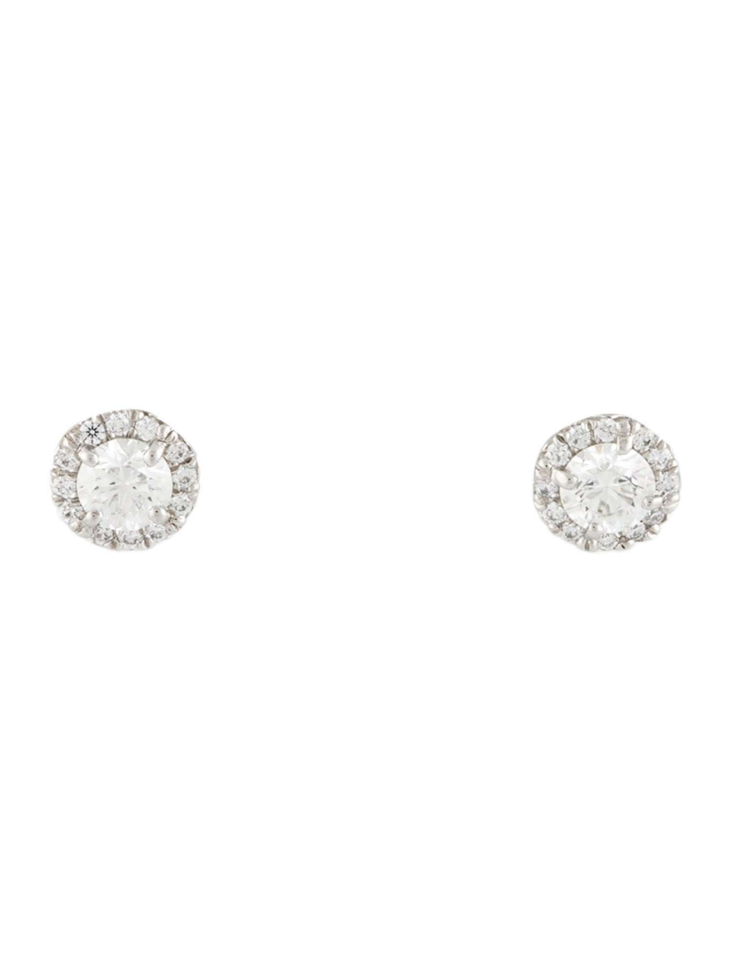 Tiffany & Co. Platinum Diamond Stud Earrings