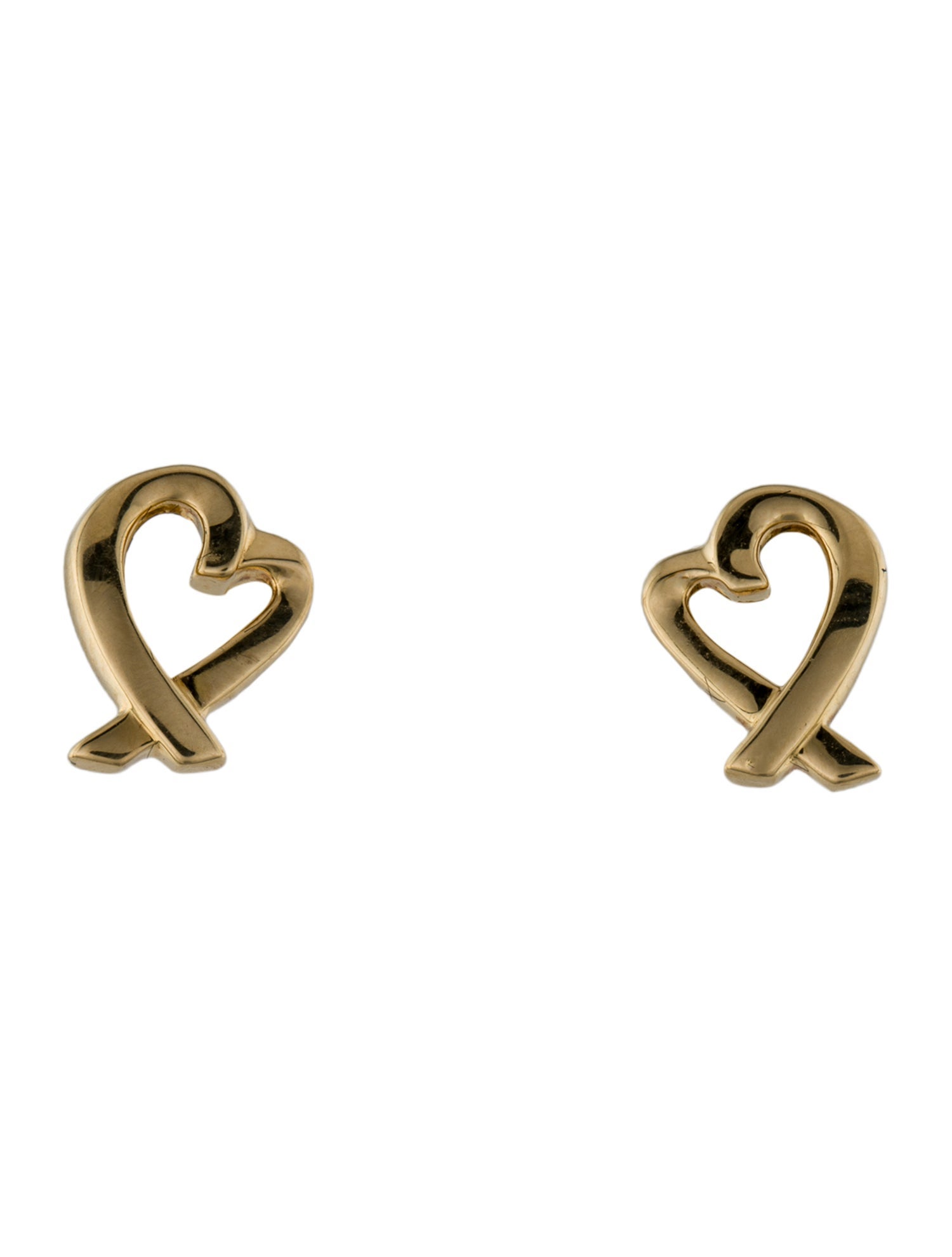 Tiffany & Co. 18K Loving Heart Stud Earrings