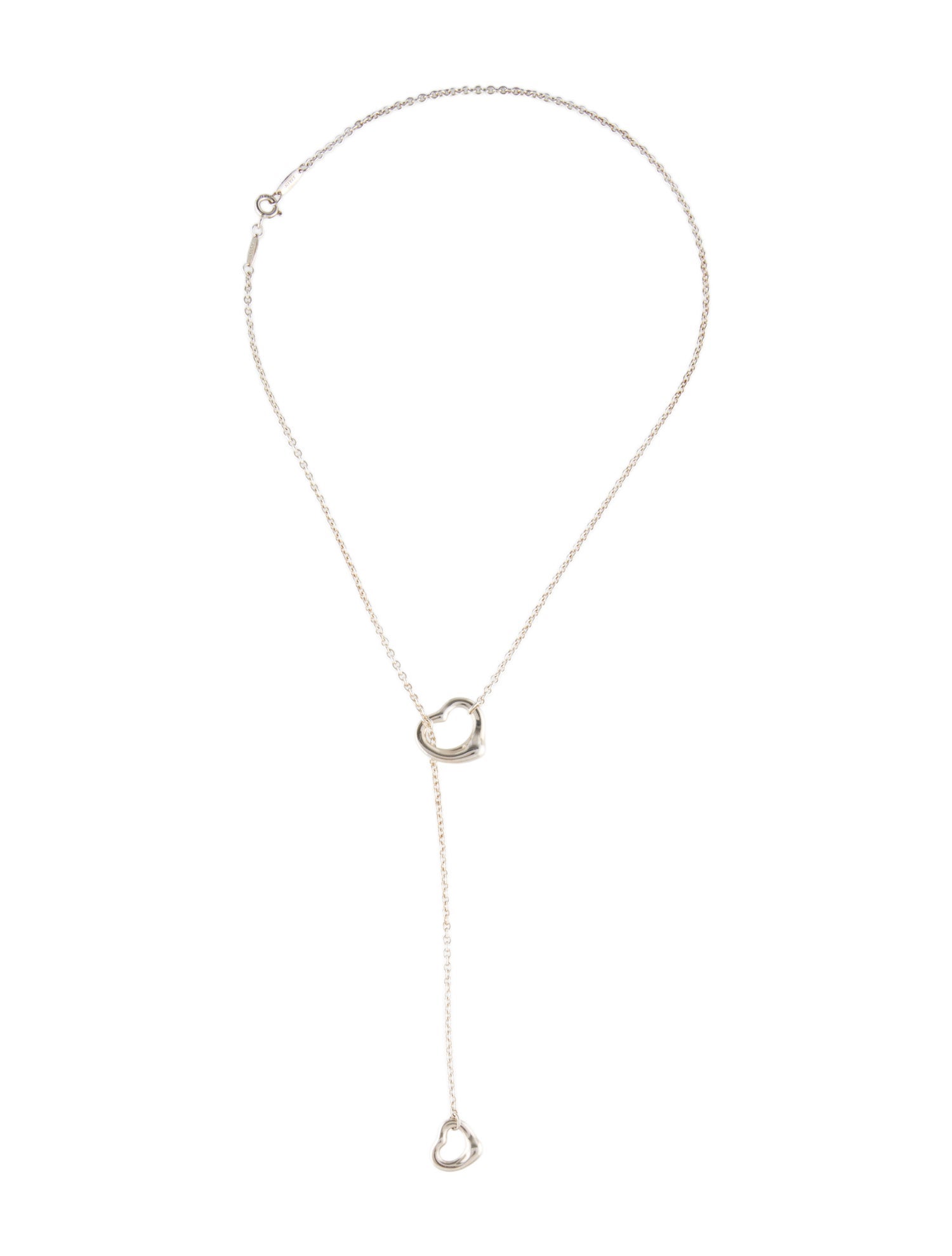 Tiffany & Co. Open Heart Lariat Necklace
