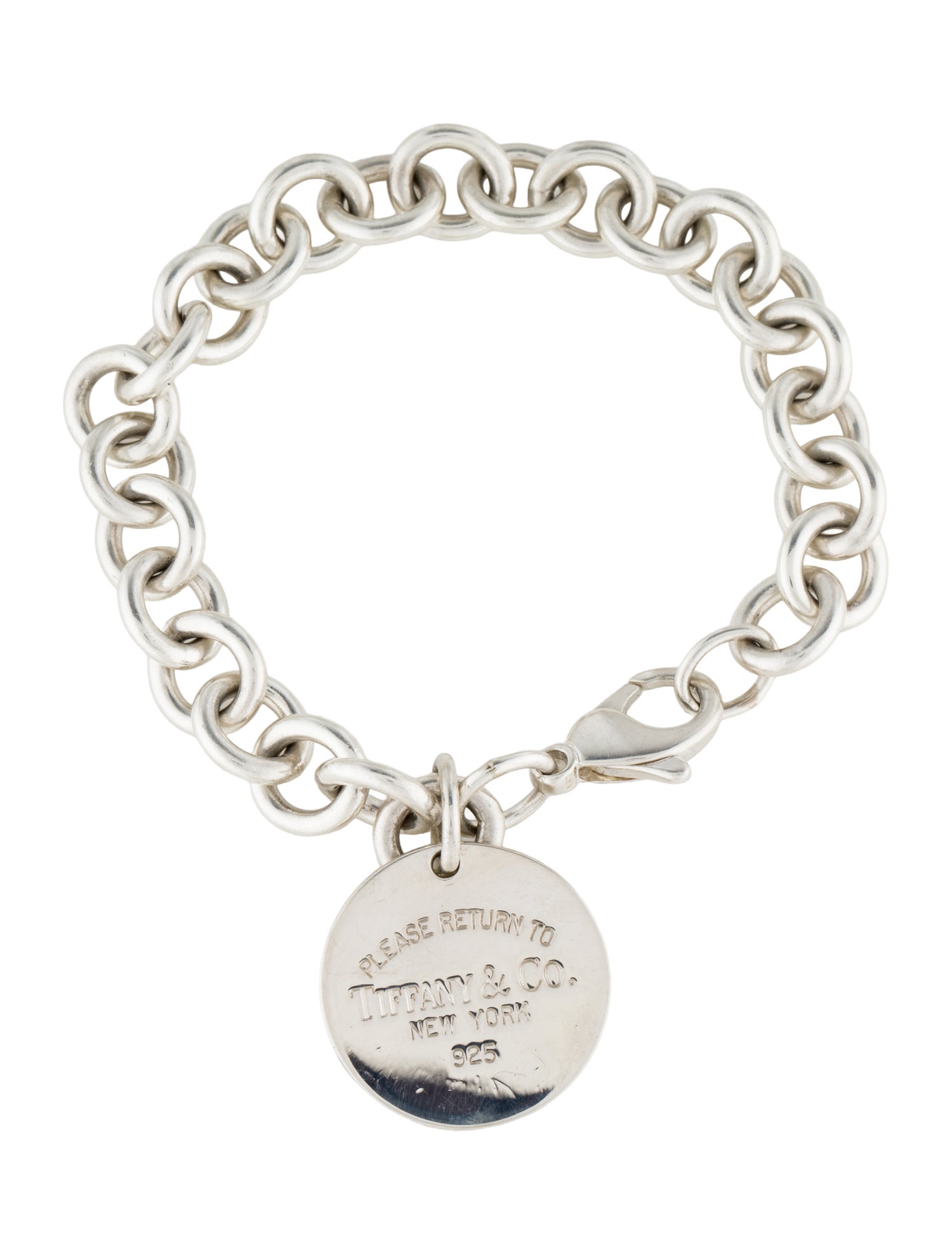 Tiffany & Co. Round Tag Charm Bracelet