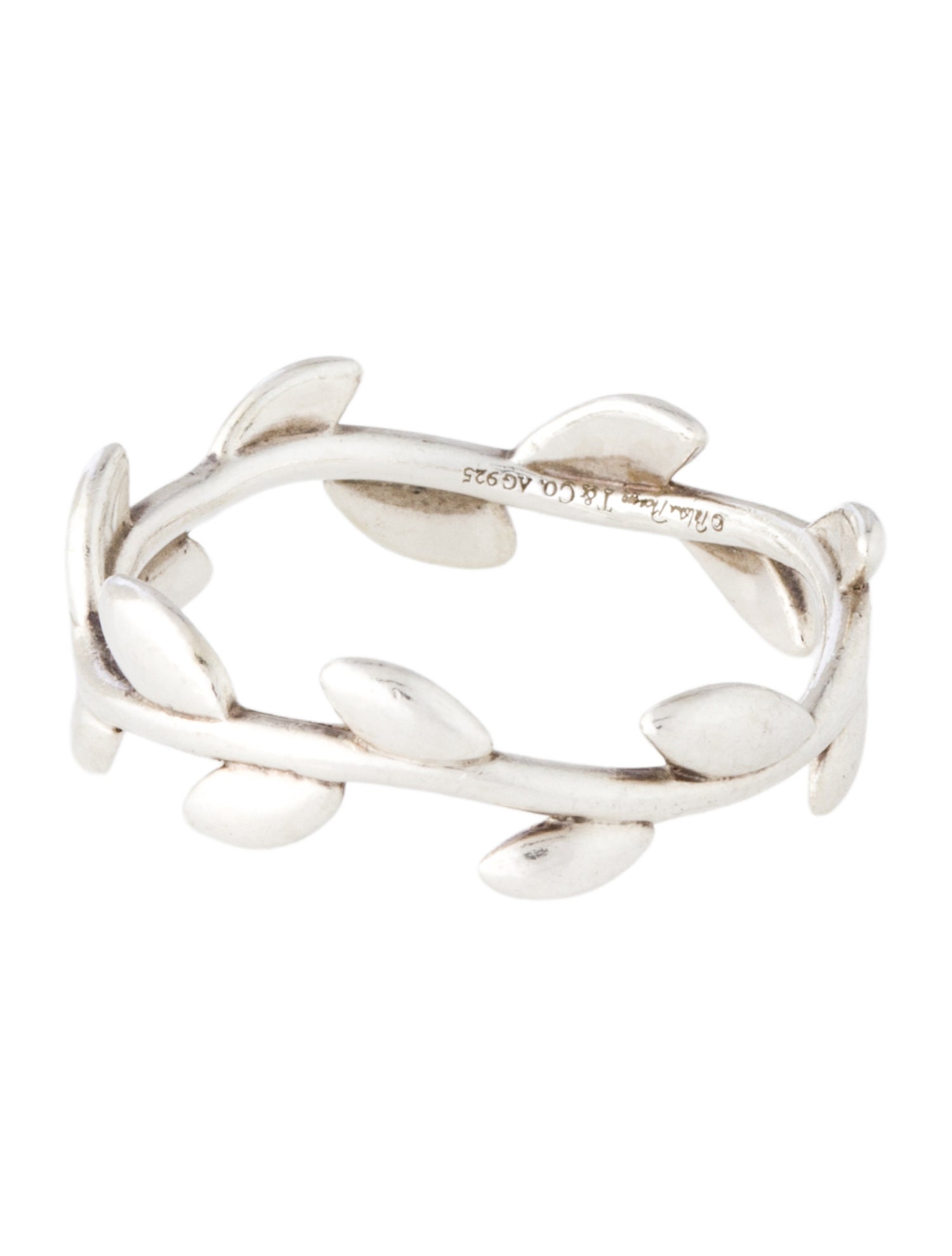 Tiffany & Co. Narrow Olive Leaf Band