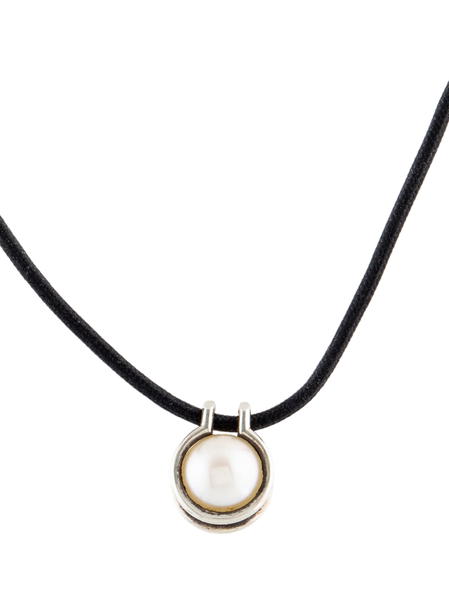 Tiffany & Co. Pearl Cord Pendant Necklace