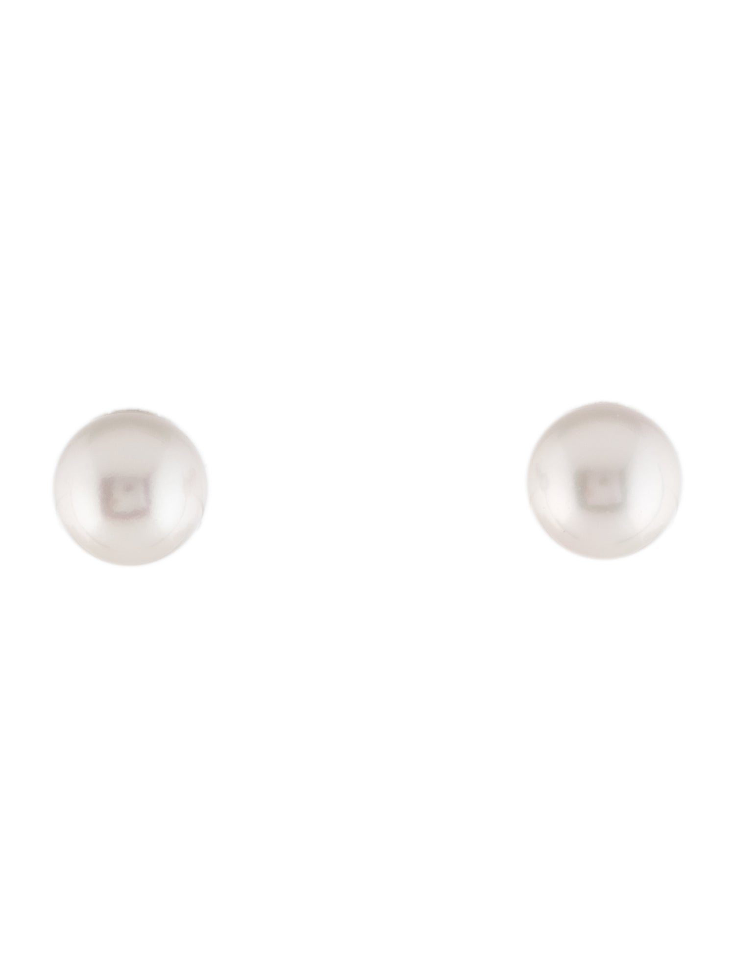Tiffany & Co. 18K Pearl Signature Stud Earrings