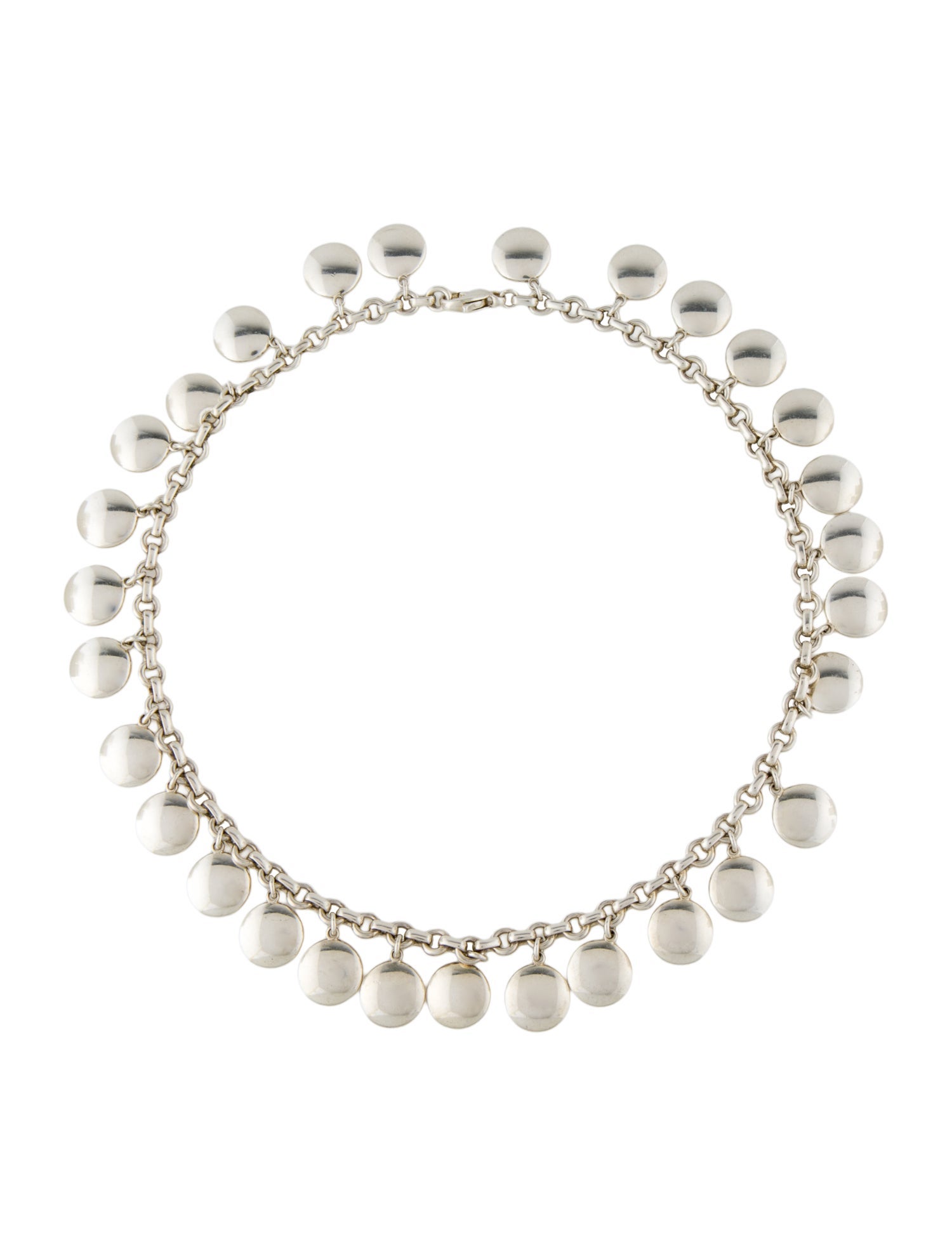 Tiffany & Co. Vintage Station Disc Necklace