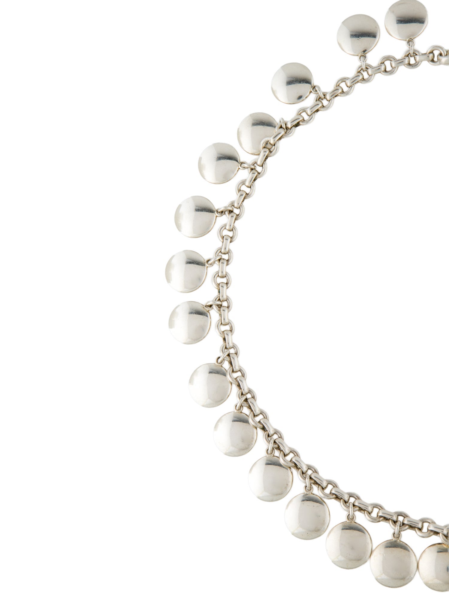 Tiffany & Co. Vintage Station Disc Necklace