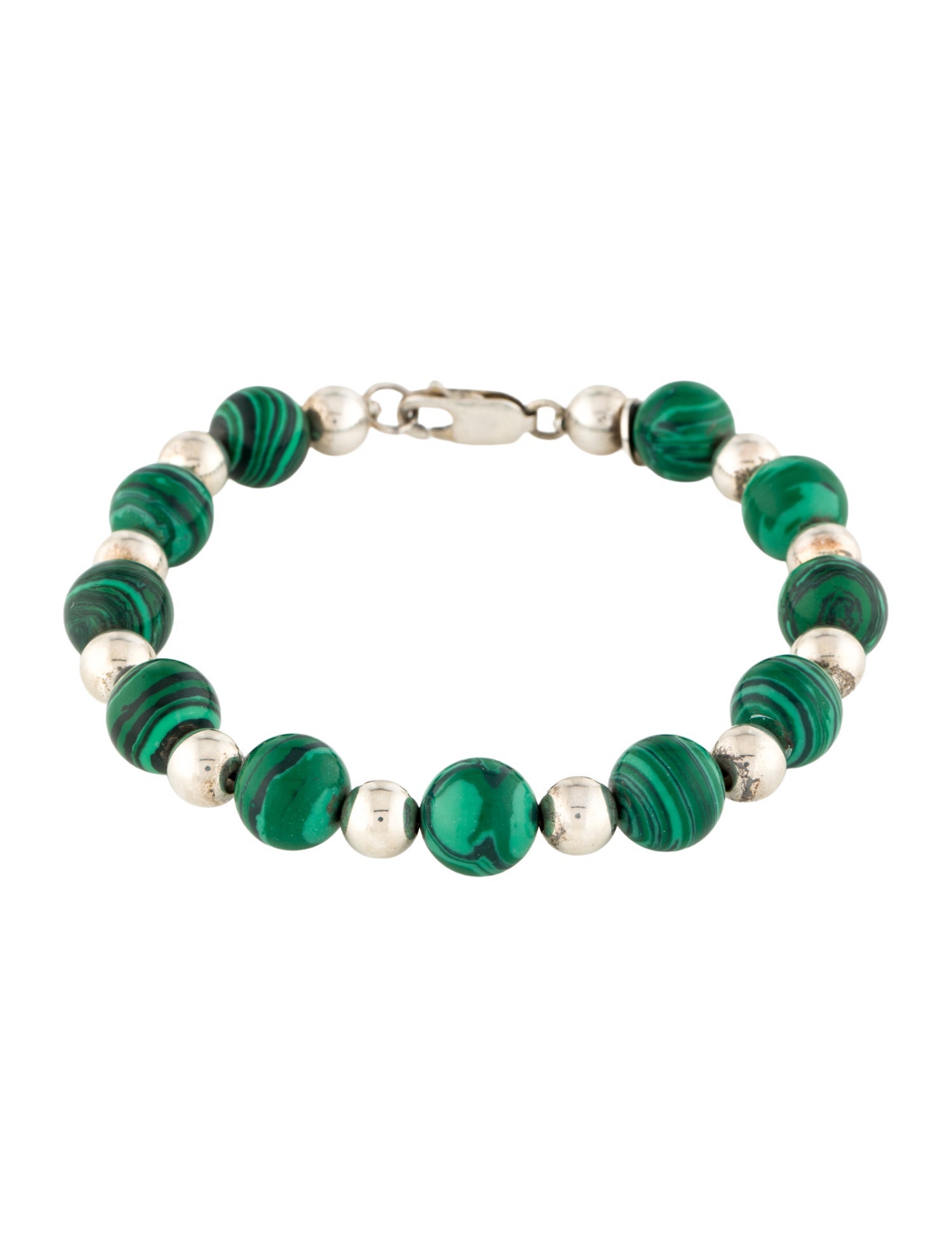 Tiffany & Co. Malachite Bead Bracelet