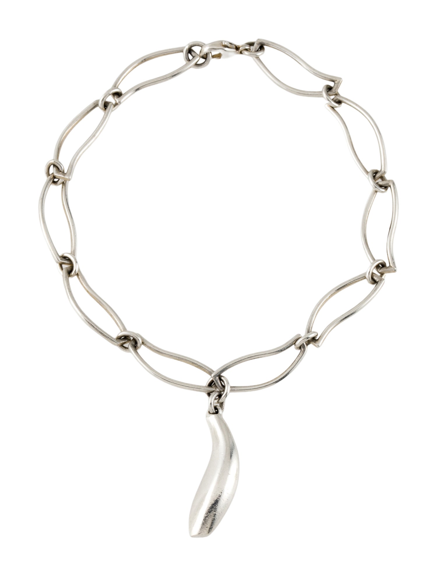 Tiffany & Co. Fish Link Charm Bracelet