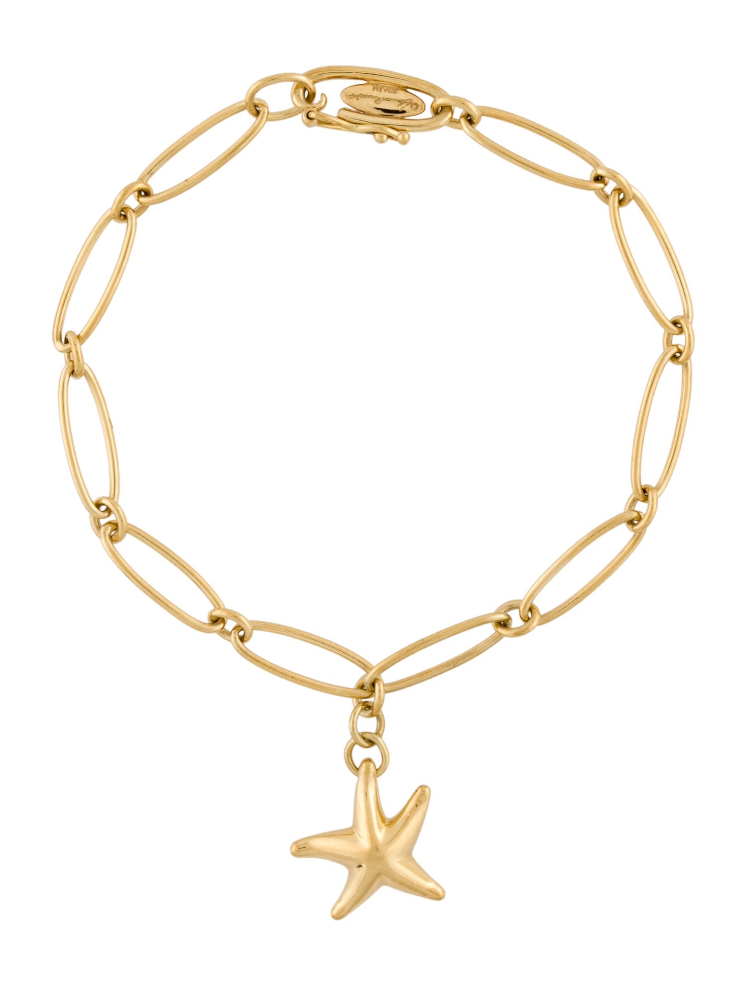 Tiffany & Co. 18K Starfish Charm Bracelet