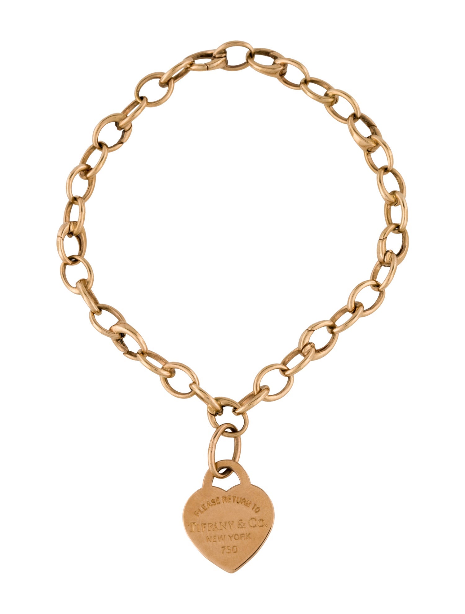 Tiffany & Co. 18K Return To Tiffany Heart Tag Clasping Bracelet
