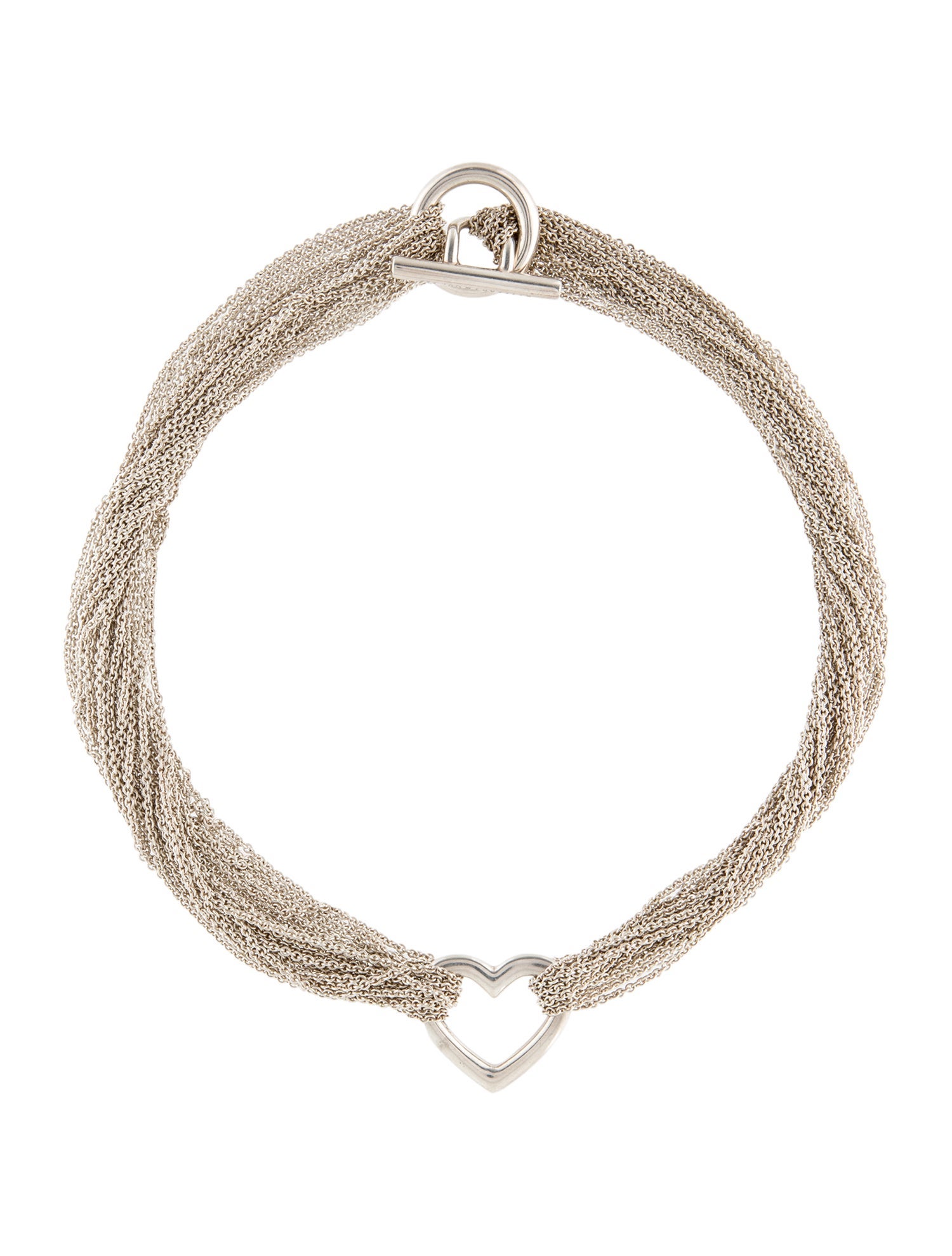 Tiffany & Co. Heart Multistrand Toggle Necklace