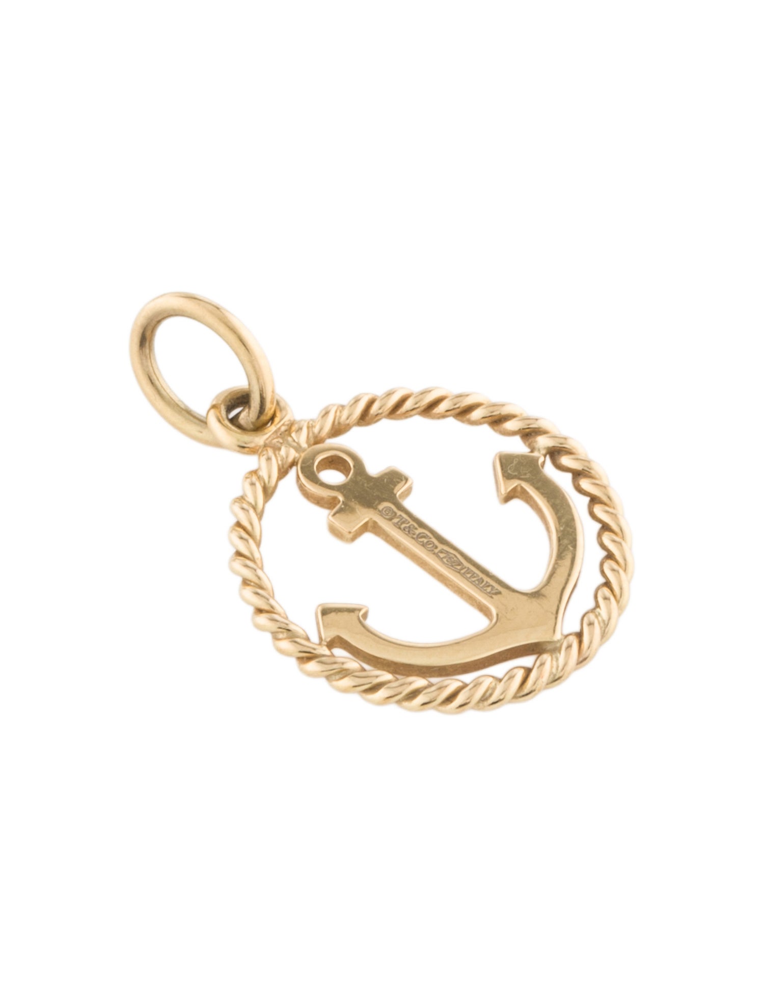 Tiffany & Co. 18K Anchor Pendant