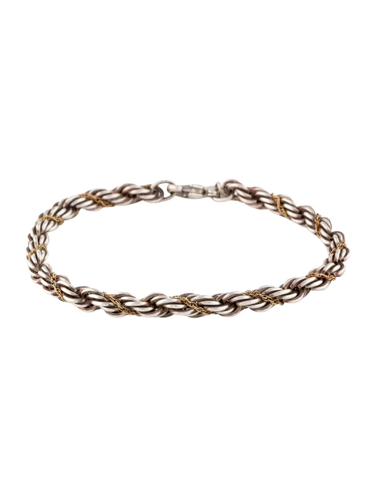 Tiffany & Co. Two-Tone Twisted Rope Chain Bracelet