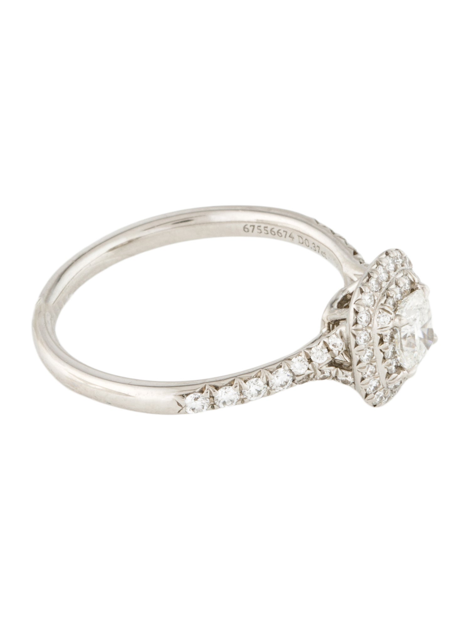 Tiffany & Co. Platinum Diamond Soleste Engagement Ring