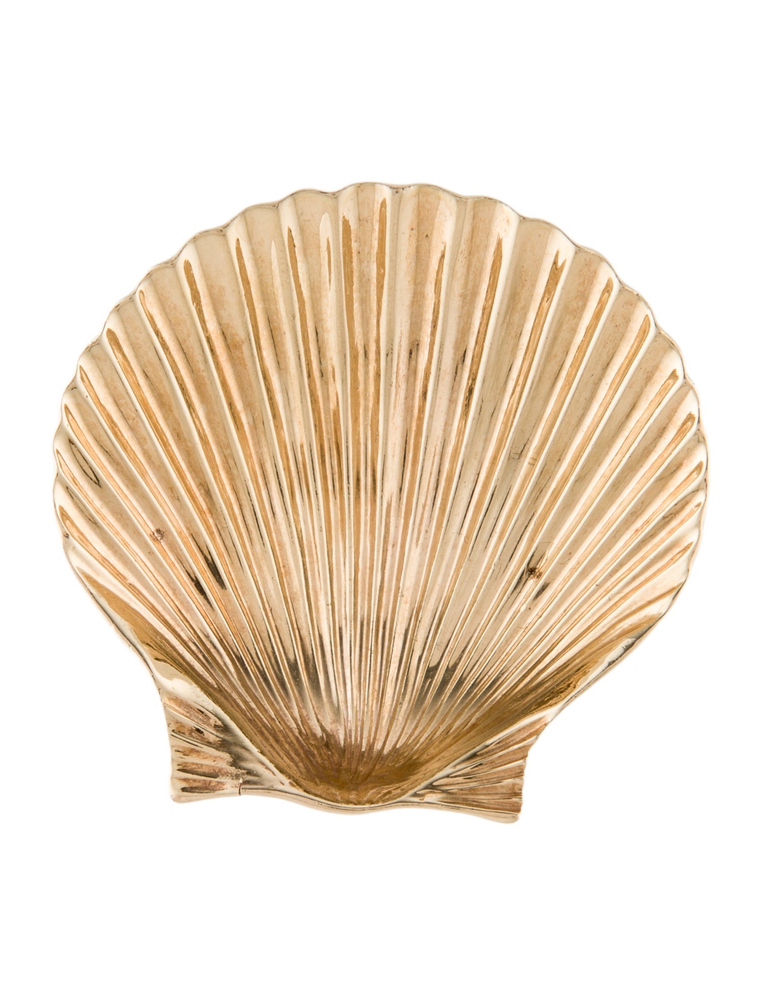 Tiffany & Co. Vintage 14K Shell Brooch