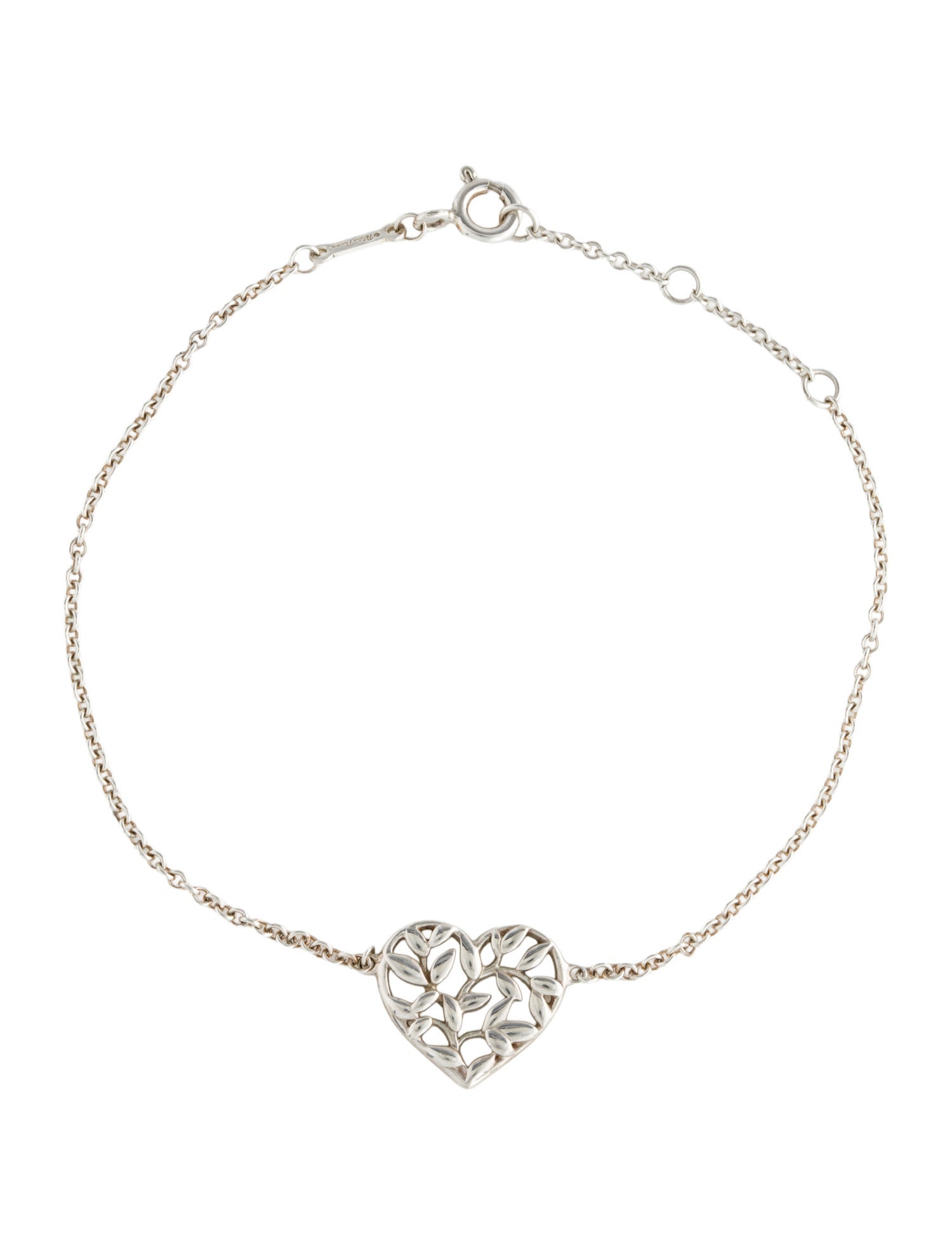 Tiffany & Co. Olive Leaf Heart Bracelet