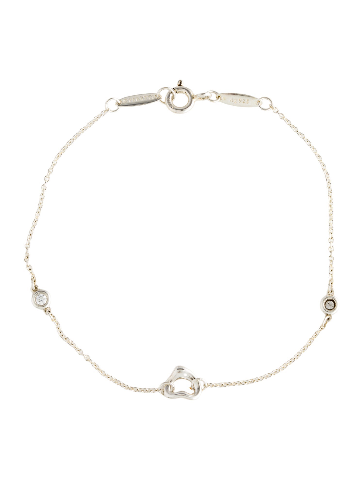 Tiffany & Co. Diamonds by the Yard Open Heart Station Bracelet