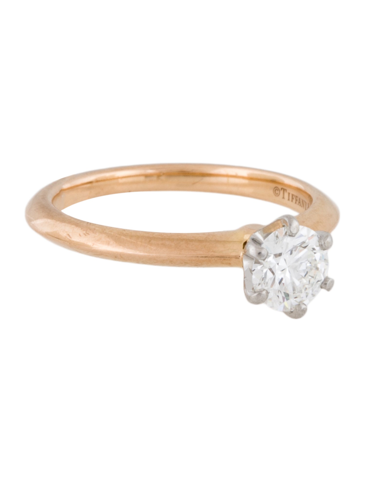 Tiffany & Co. 18K Diamond Solitaire Engagement Ring