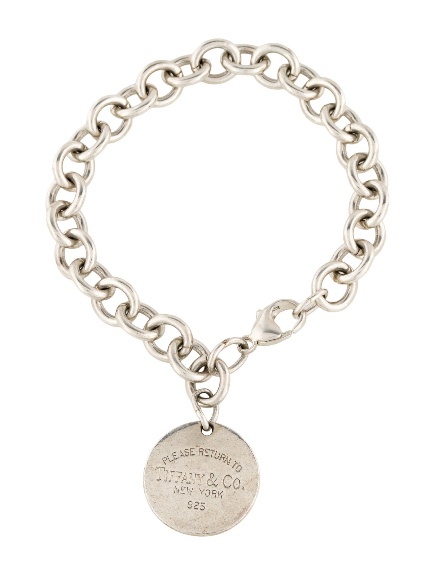 Tiffany & Co. Round Tag Charm Bracelet