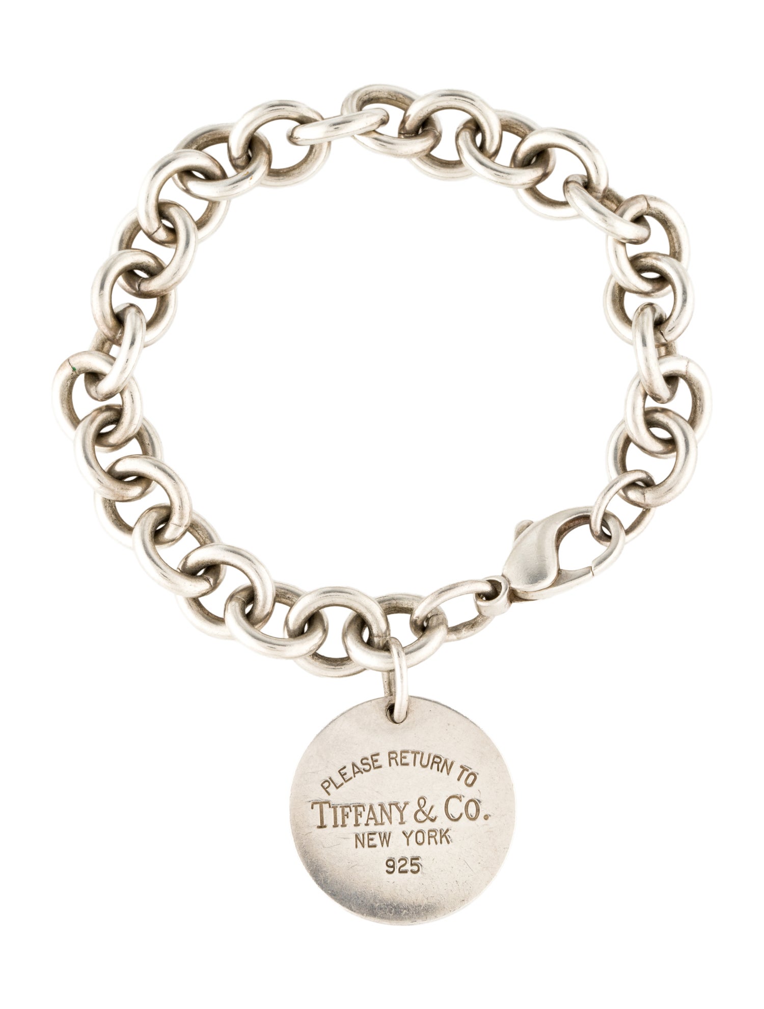 Tiffany & Co. Round Tag Charm Bracelet