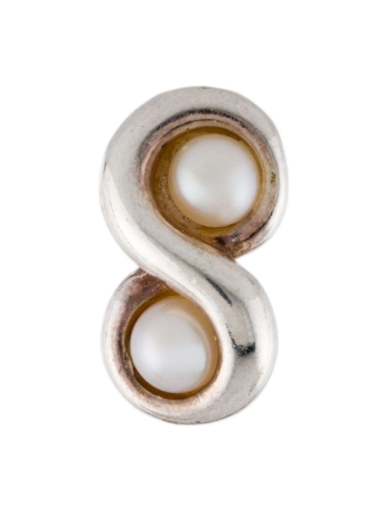 Tiffany & Co. Pearl Infinity Stud Earring