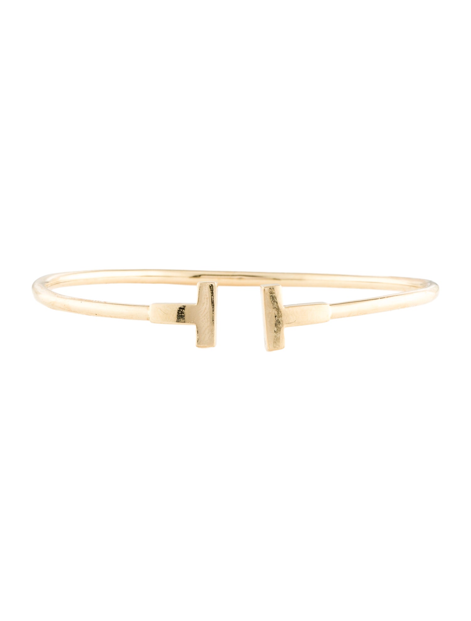 Tiffany & Co. 18K T Wire Bracelet