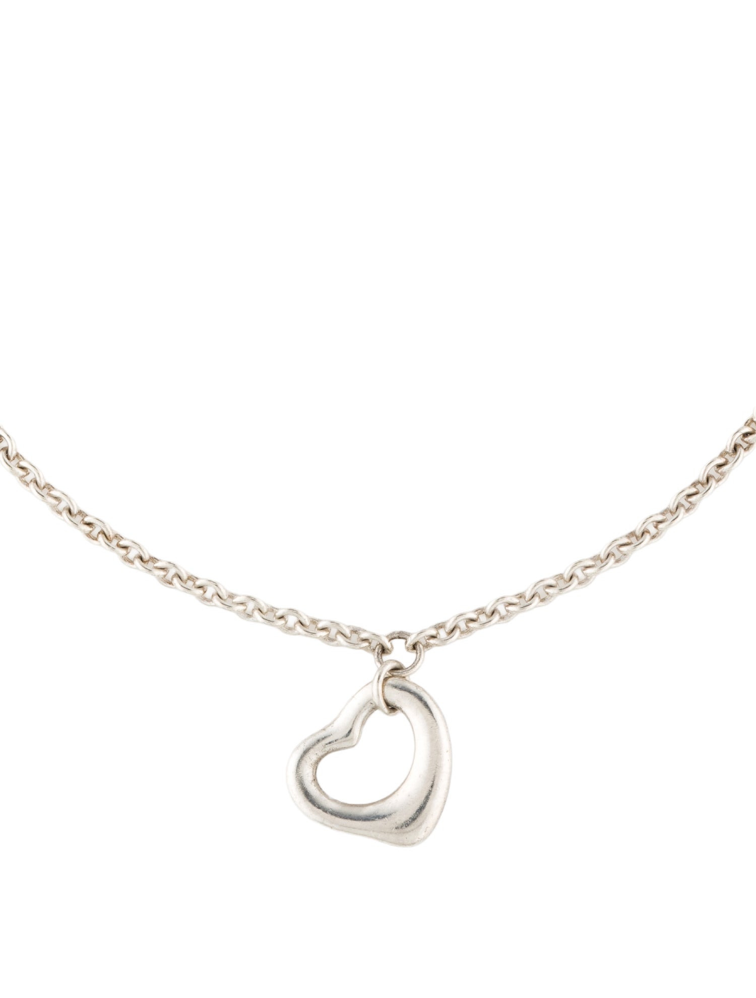 Tiffany & Co. Open Heart Charm Bracelet