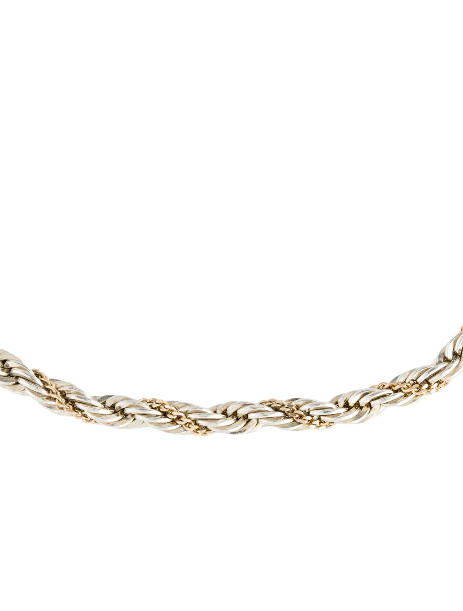 Tiffany & Co. Two-Tone Twisted Rope Chain Bracelet