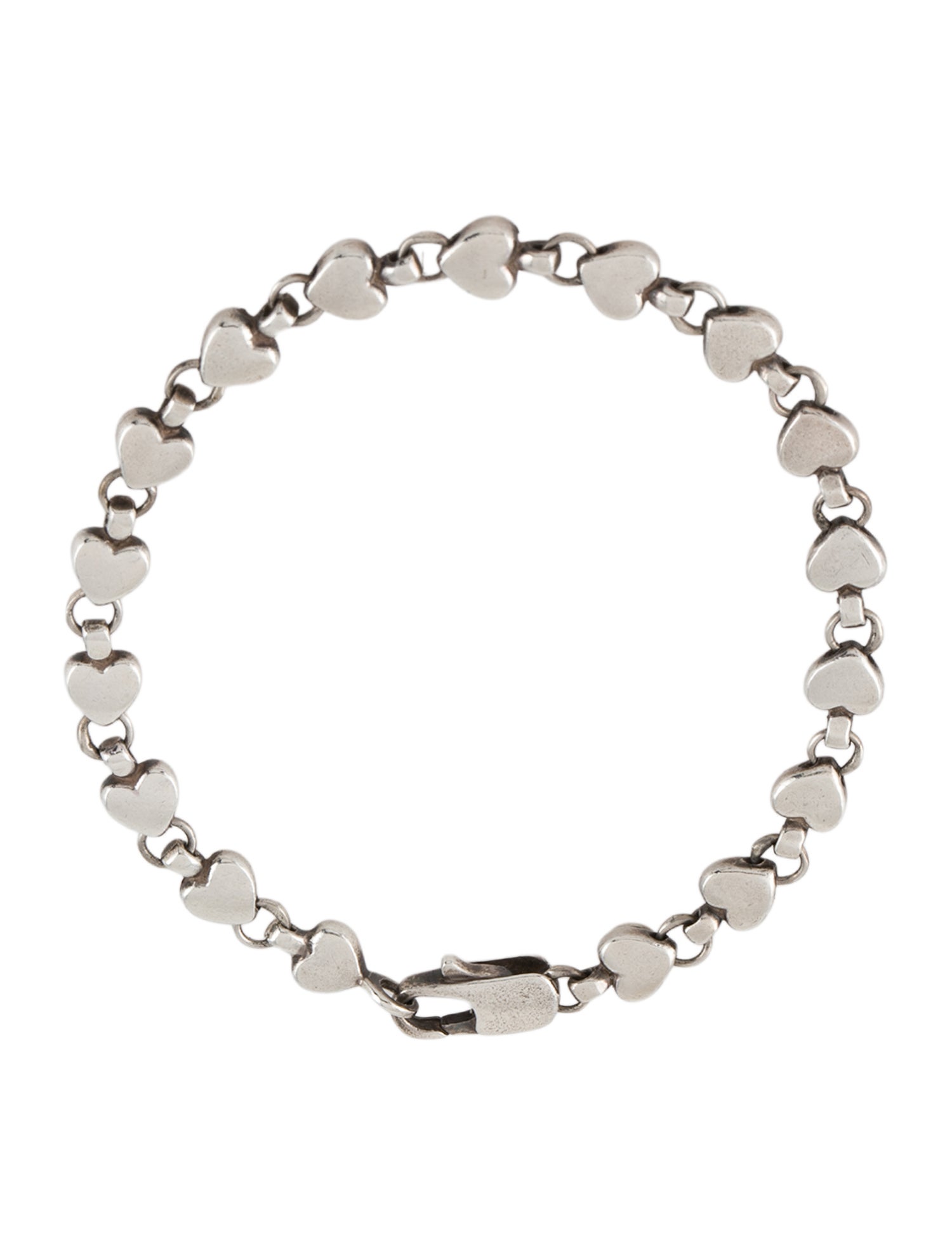 Tiffany & Co. Vintage Heart Link Bracelet