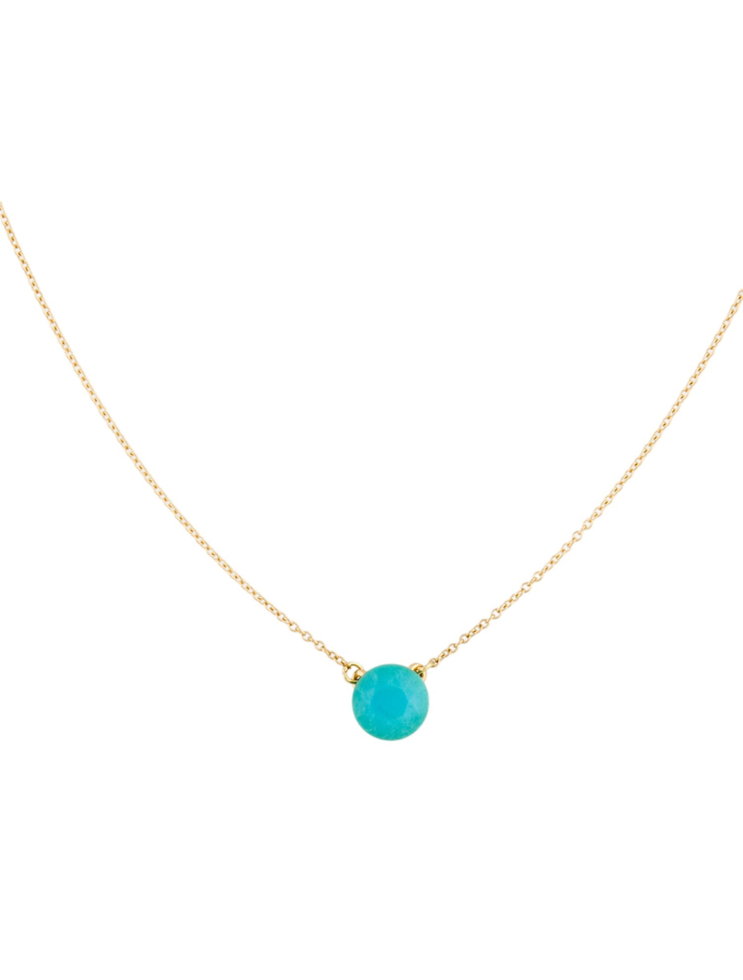 Tiffany & Co. 18K Turquoise Pendant Necklace
