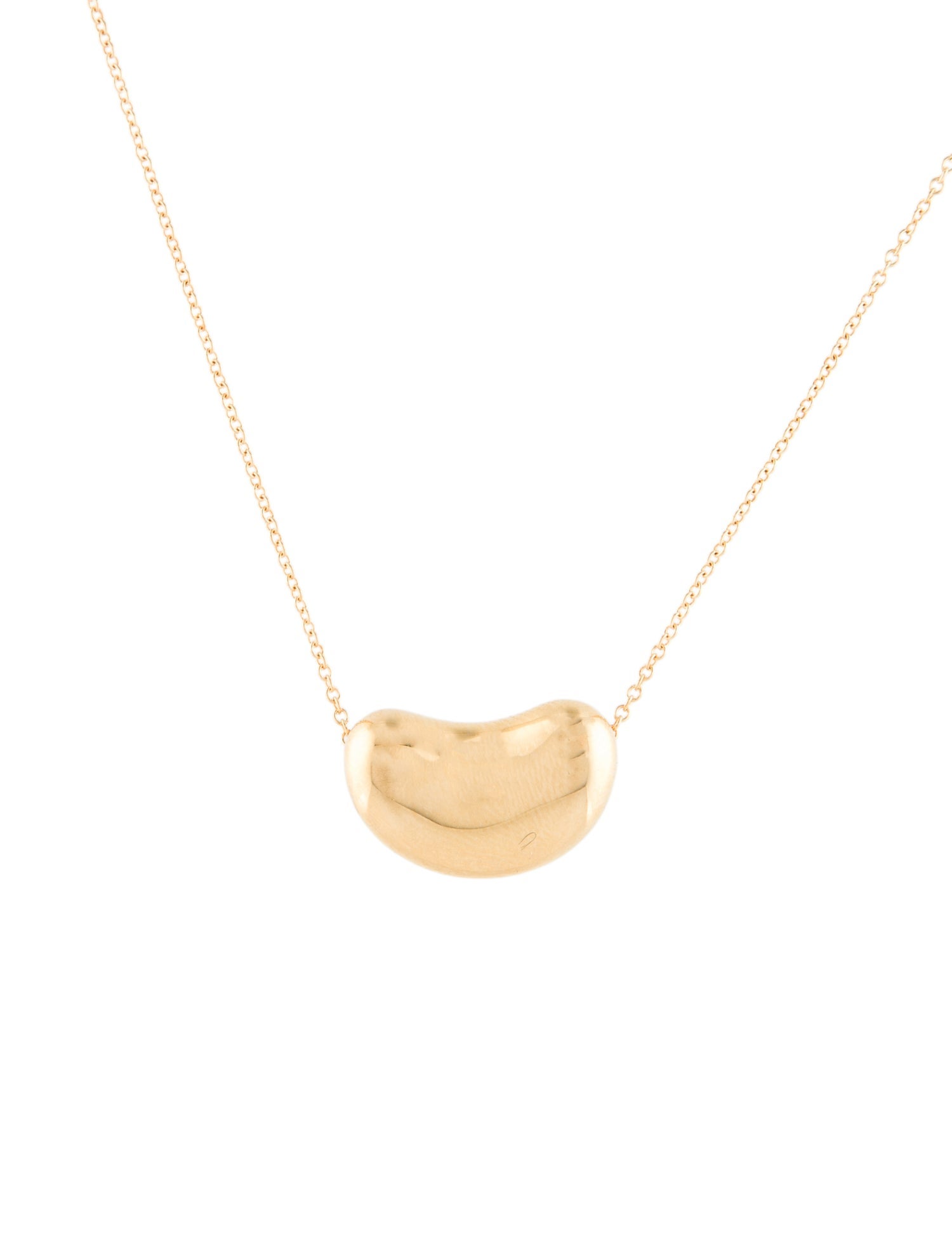 Tiffany & Co. 18K Bean® Design Pendant Necklace