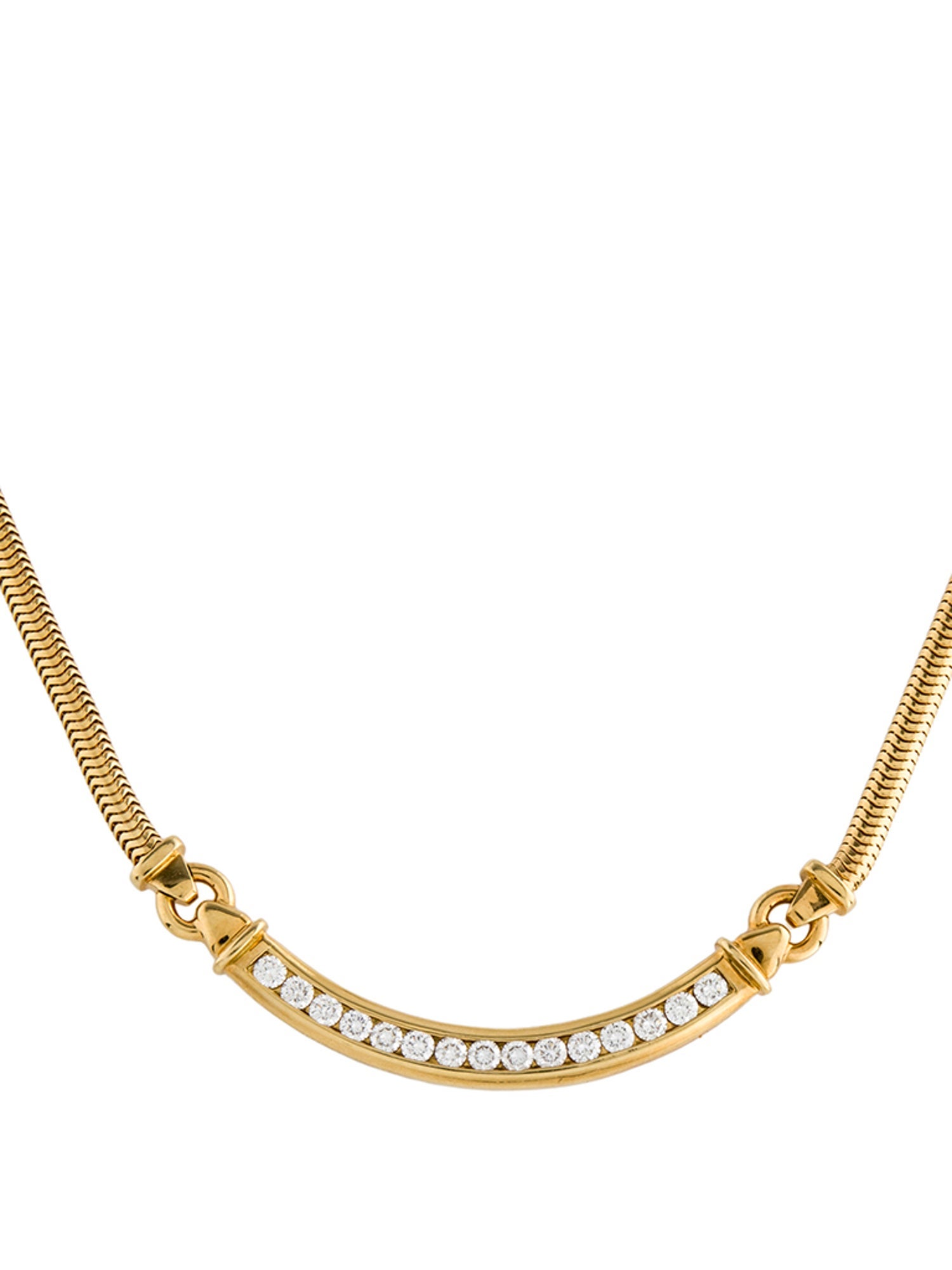 Tiffany & Co. Vintage 18K 1.00ctw Diamond Collar Necklace