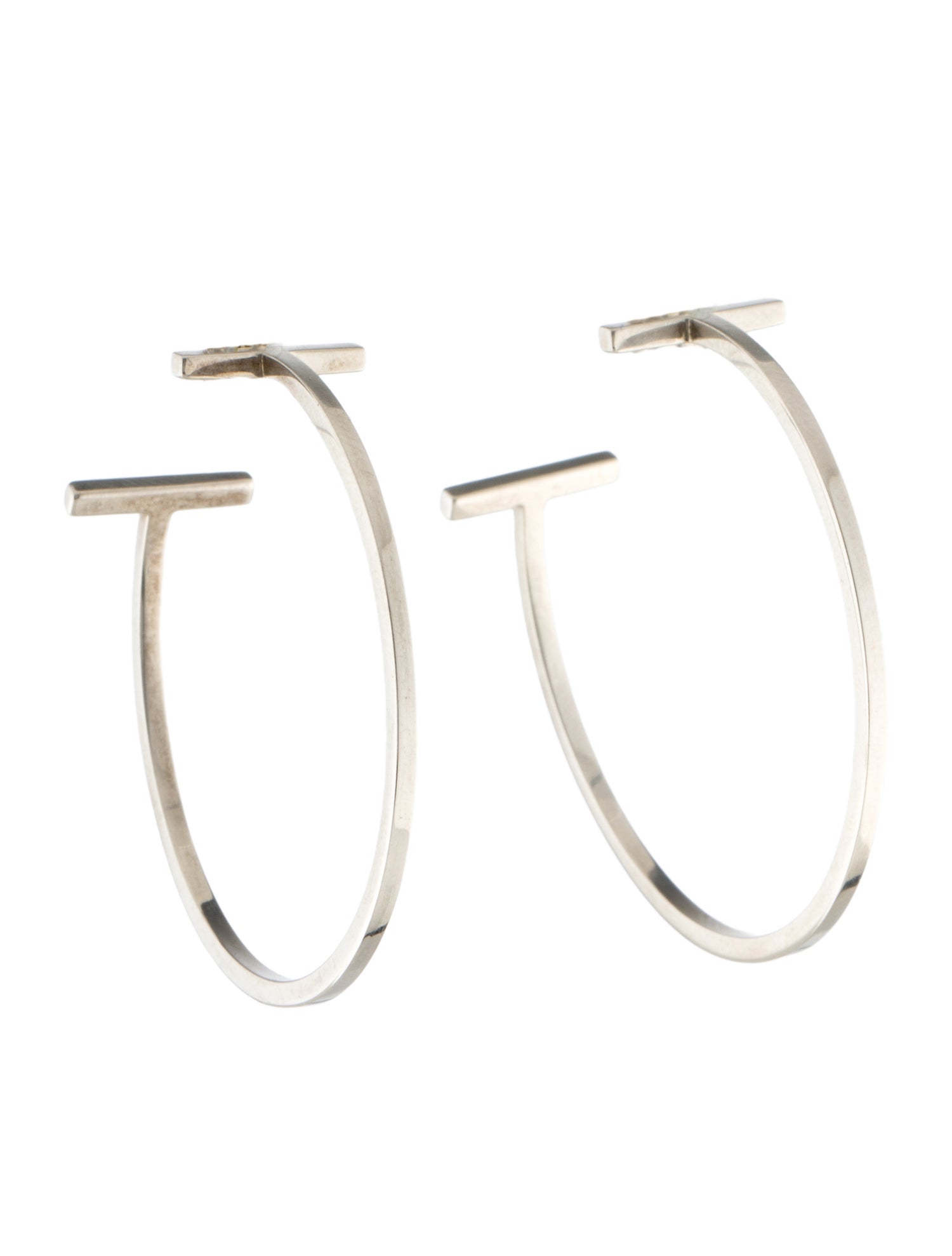 Tiffany & Co. T Wire Hoop Earrings