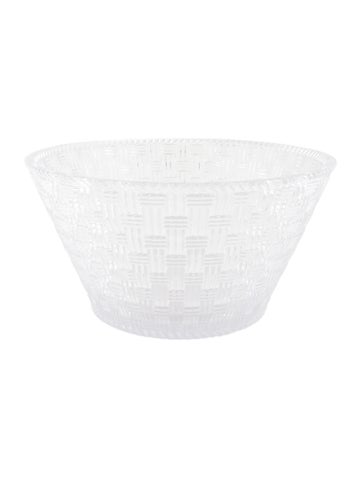 Pre-owned Tiffany & Co Medium Crystal Bowl In Transparent