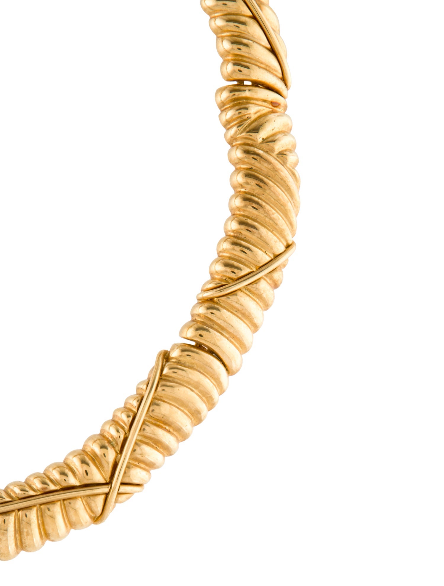 Tiffany & Co. 18K Sclupted Collar Necklace