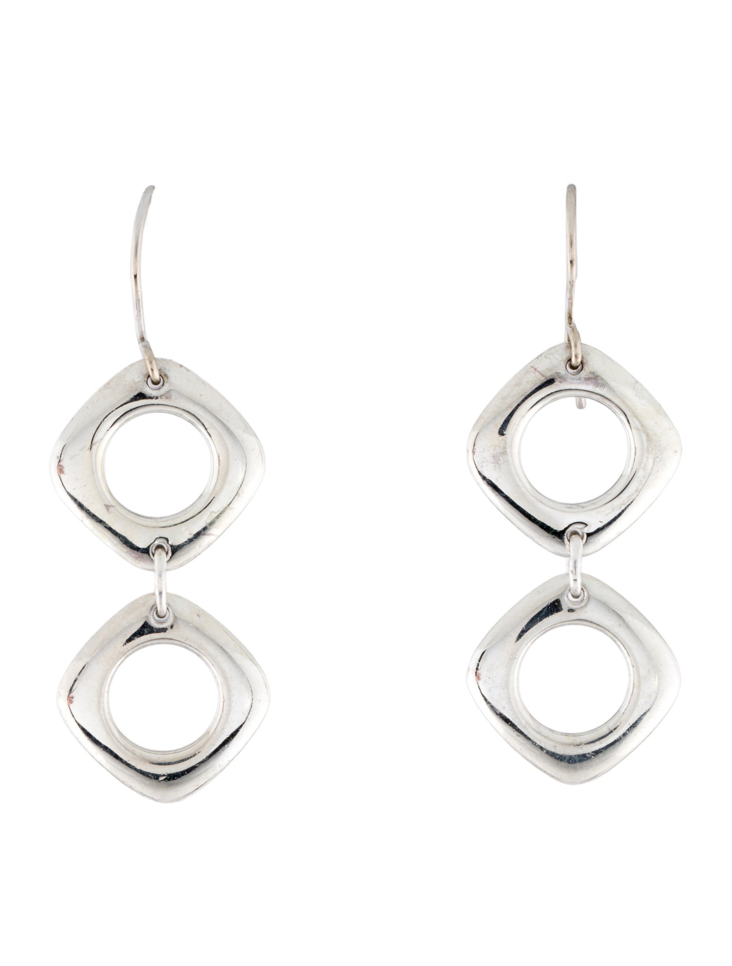 Tiffany & Co. Double Cushion Drop Earrings