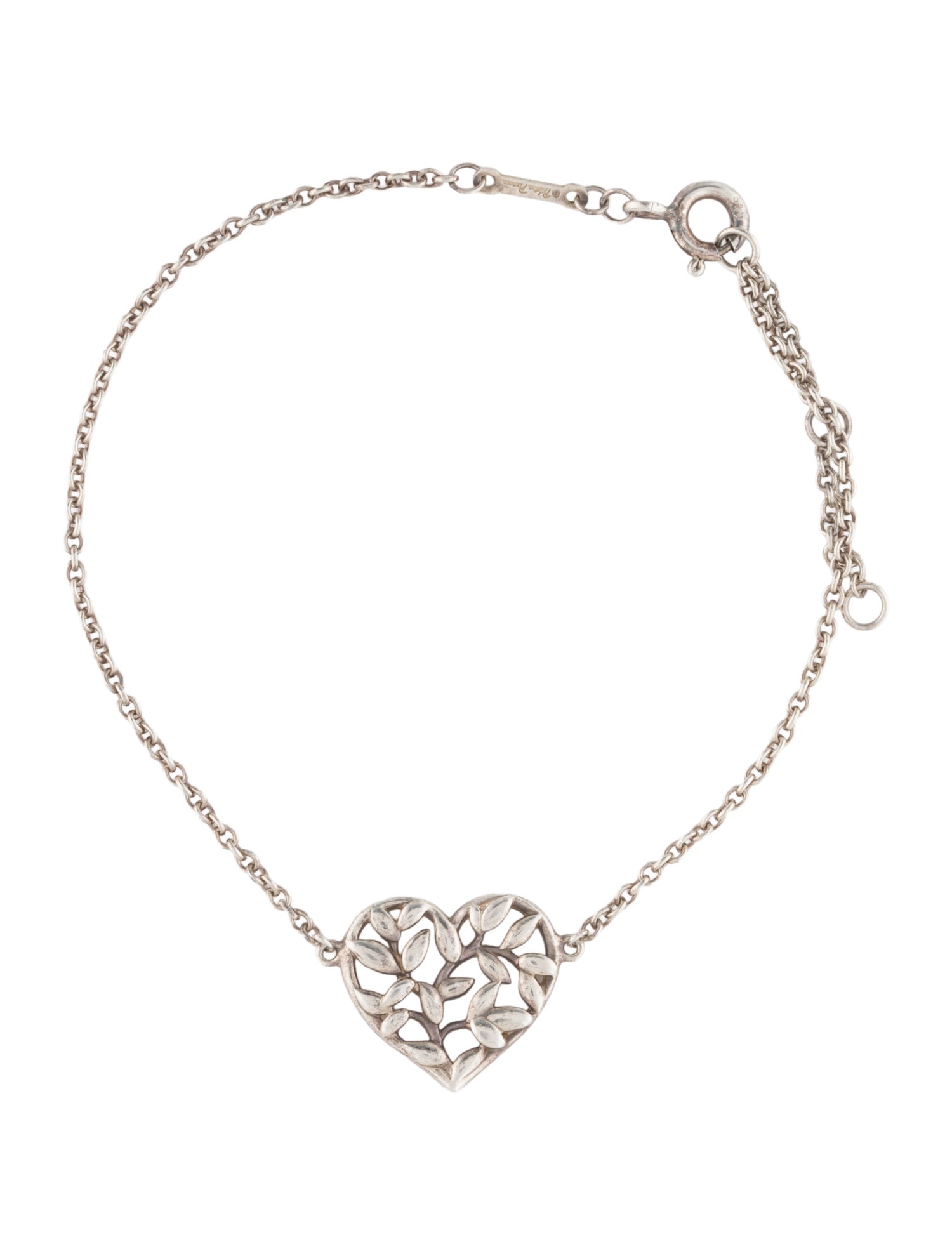 Tiffany & Co. Olive Leaf Heart Bracelet