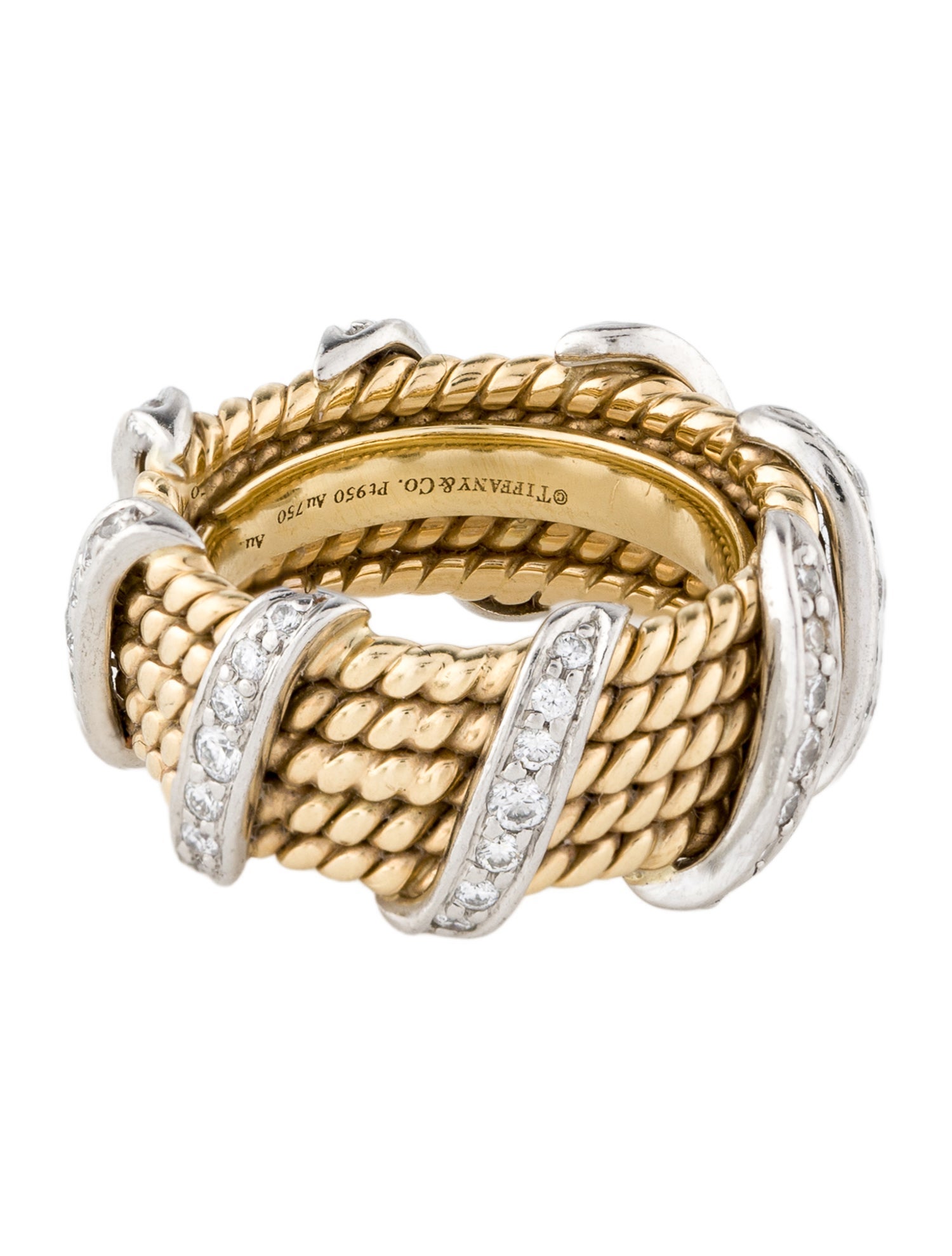 Tiffany & Co. Diamond Five Row Ring
